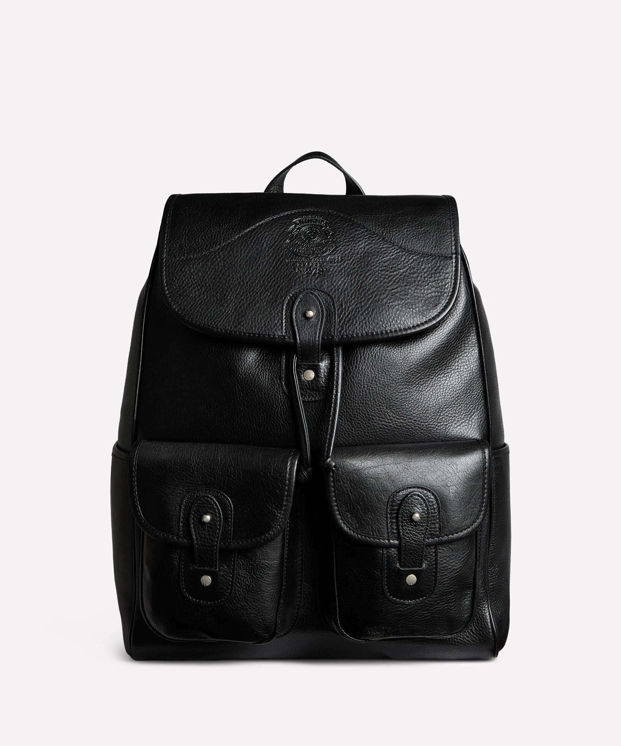 Blazer No. 278 | Vintage Black Leather Backpack