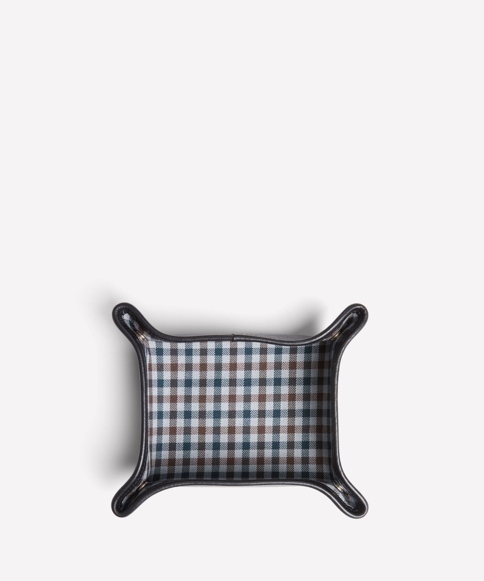 Folding Snap Tray No. 58 | Vintage Black Leather Snap Tray | Ghurka