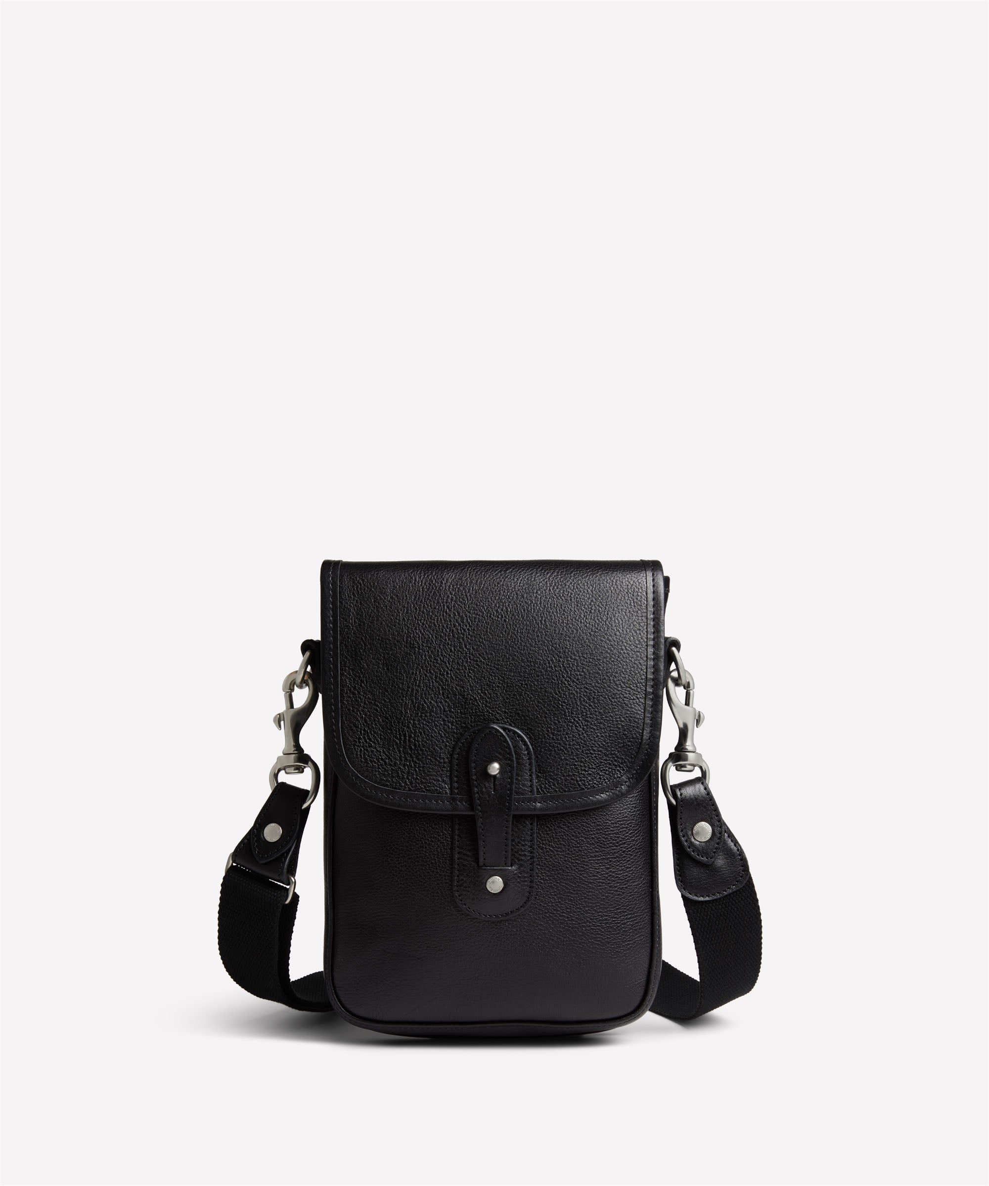 Harlow III No. 205 | Vintage Black Leather Crossbody Bag