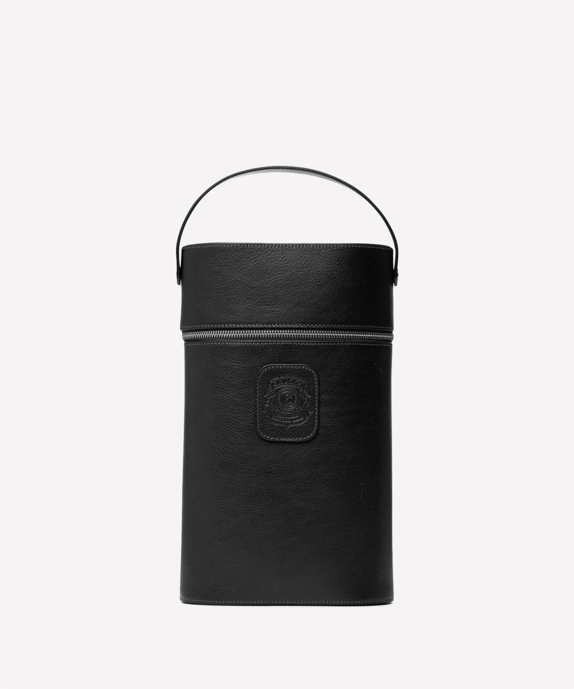 Pairing No. 285 | Vintage Black Leather Wine Carrier | Ghurka