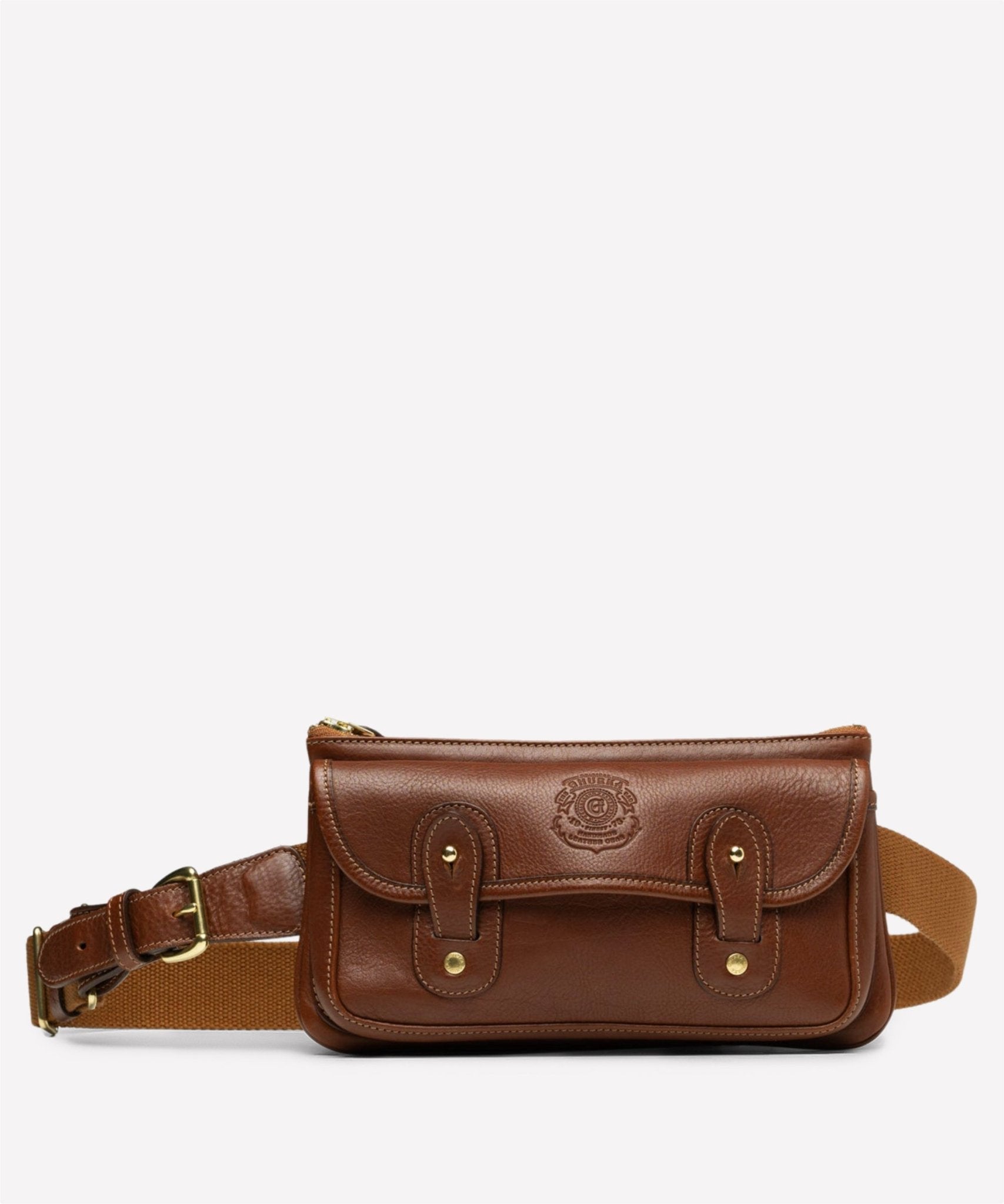 Leather belt offers bag