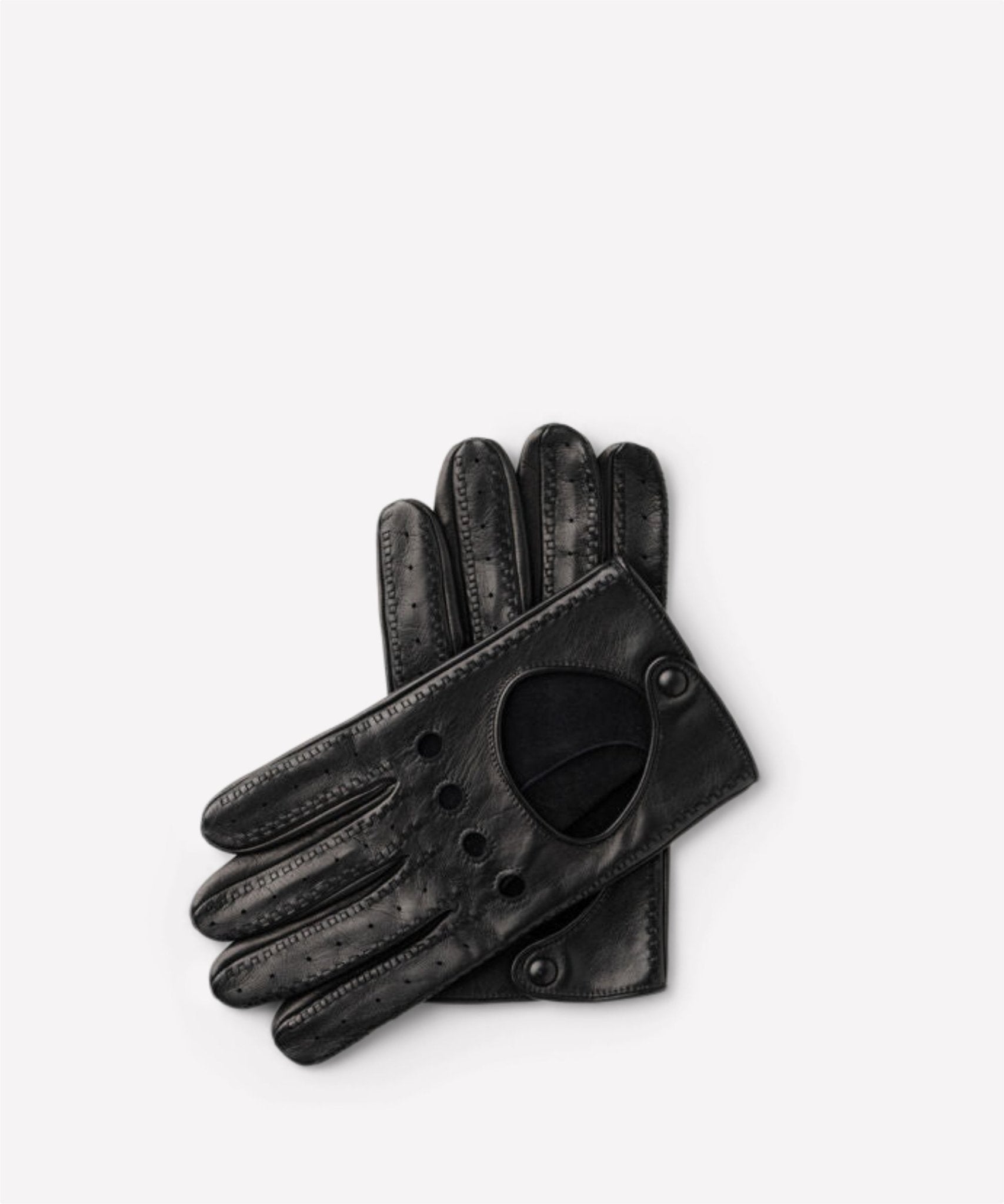 Black leather driving gloves online