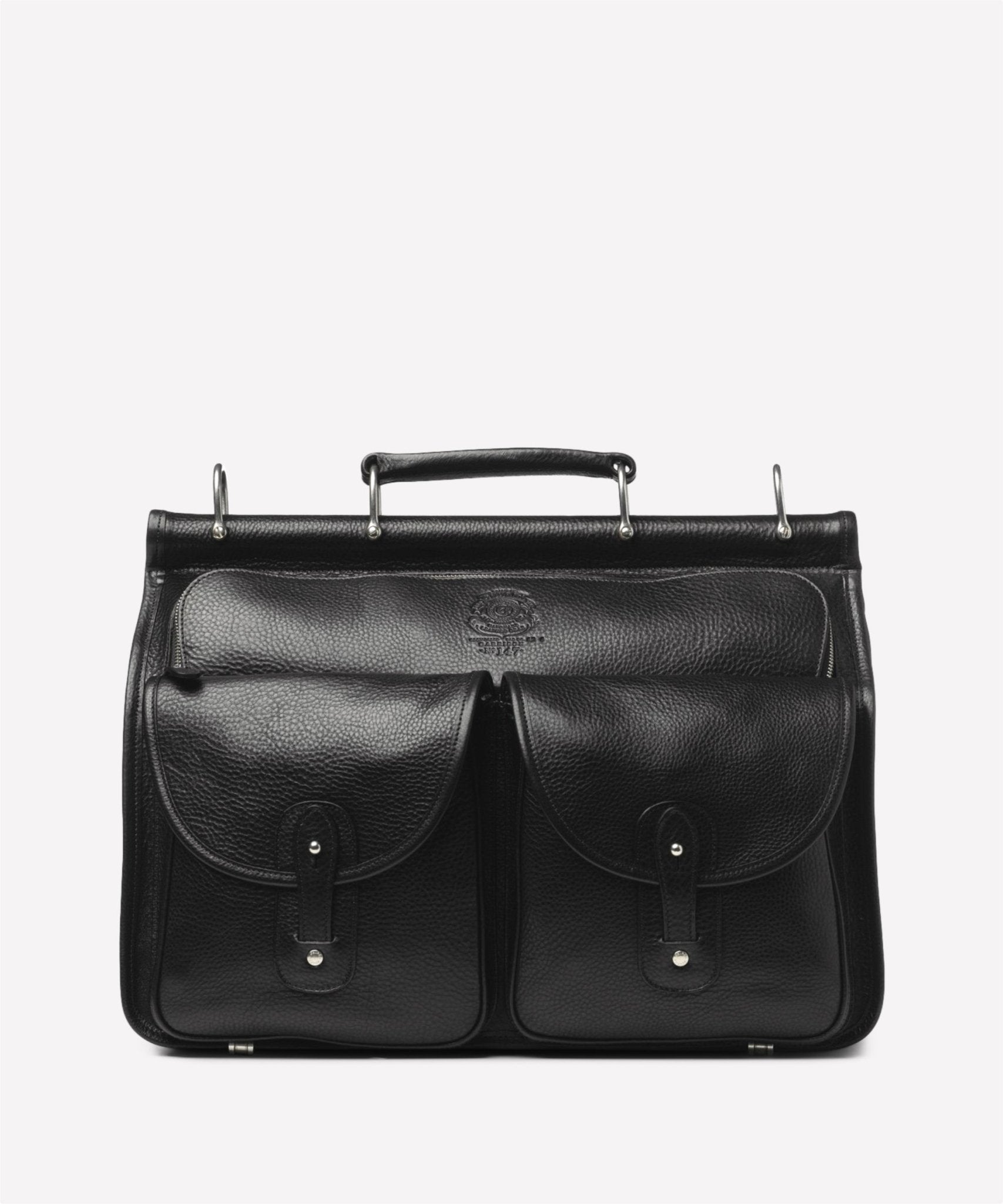 Garrison No. 147 Vintage Black Leather Briefcase Ghurka