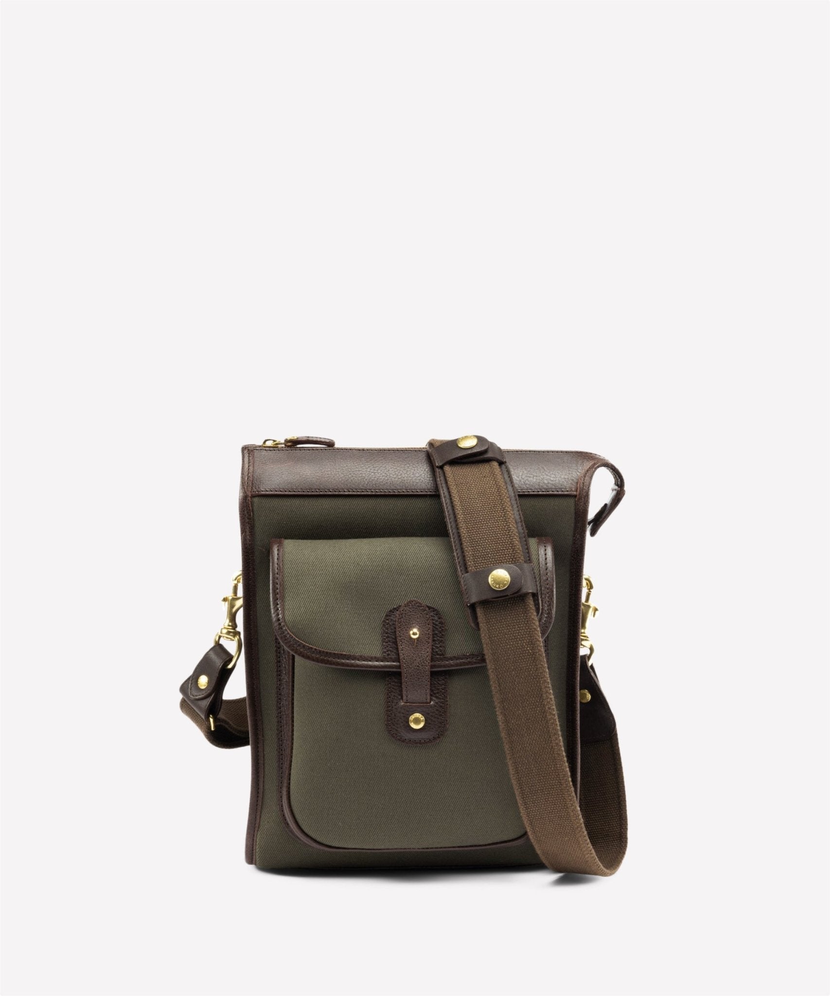 Gearpack No. 4 | Olive Twill - Vintage Walnut Crossbody | Ghurka