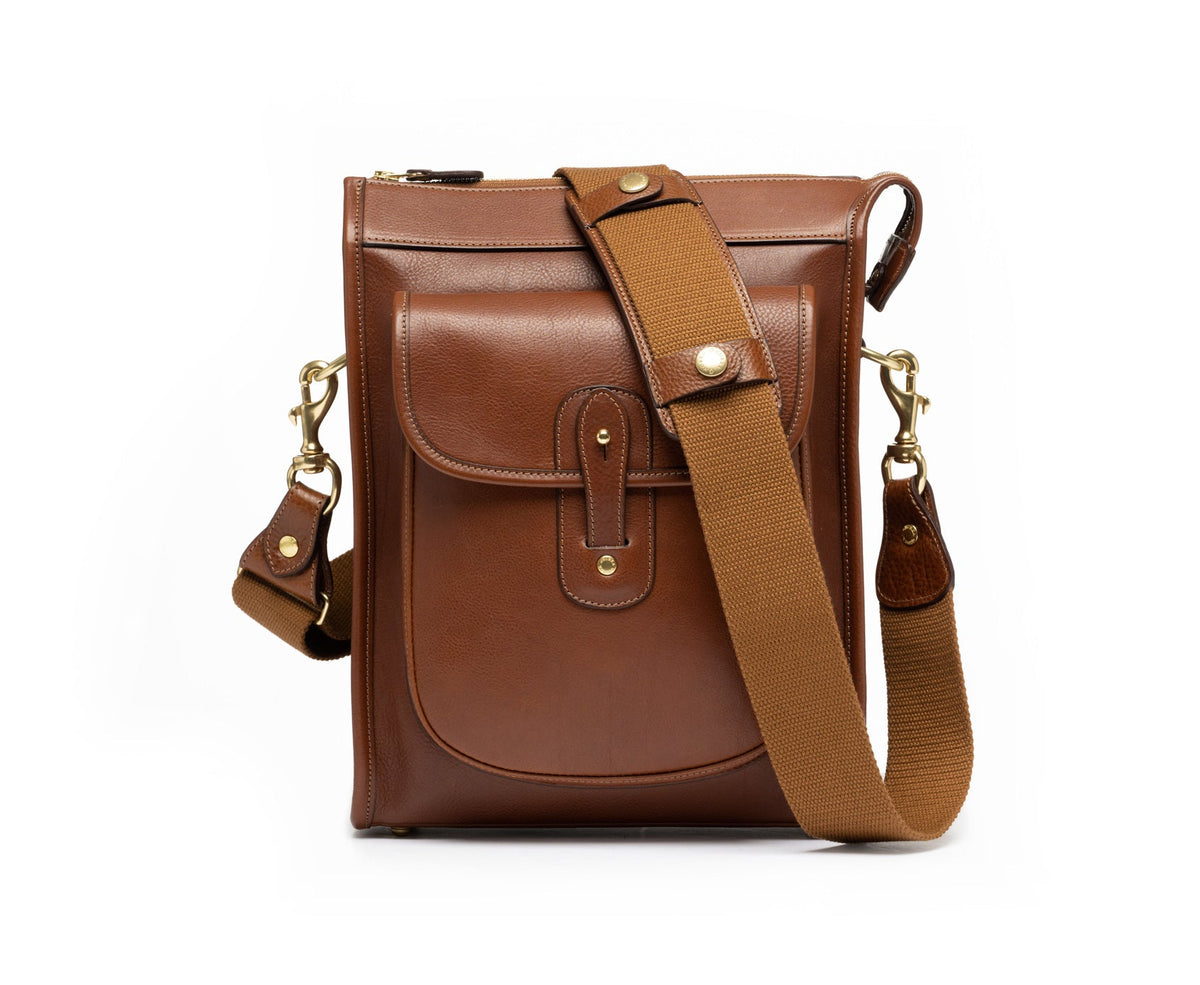 Gearpack No. 4 | Vintage Chestnut Leather Crossbody Bag | Ghurka