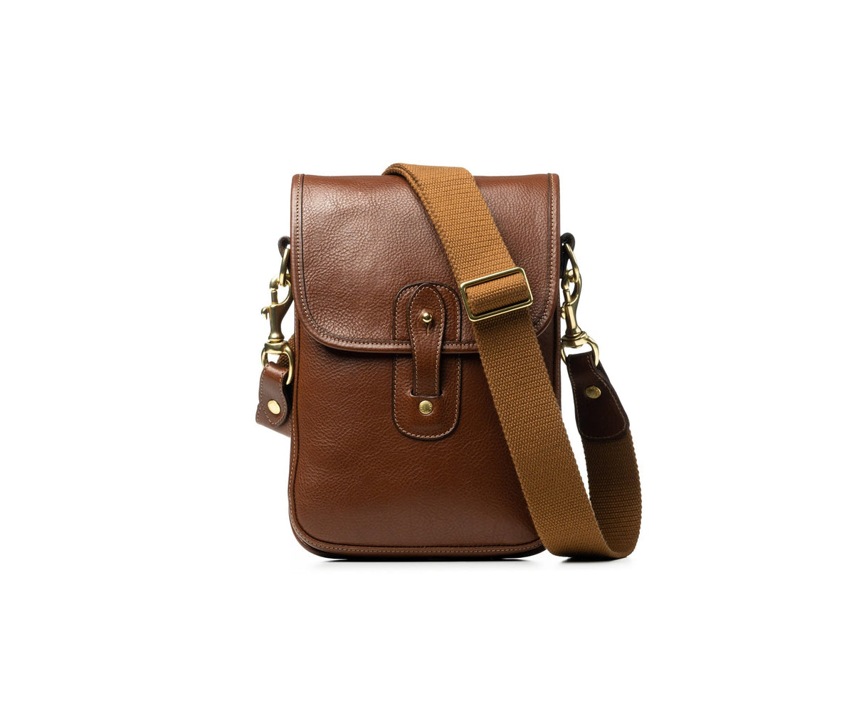 Harlow III No. 205 | Vintage Chestnut Leather Crossbody Bag | Ghurka
