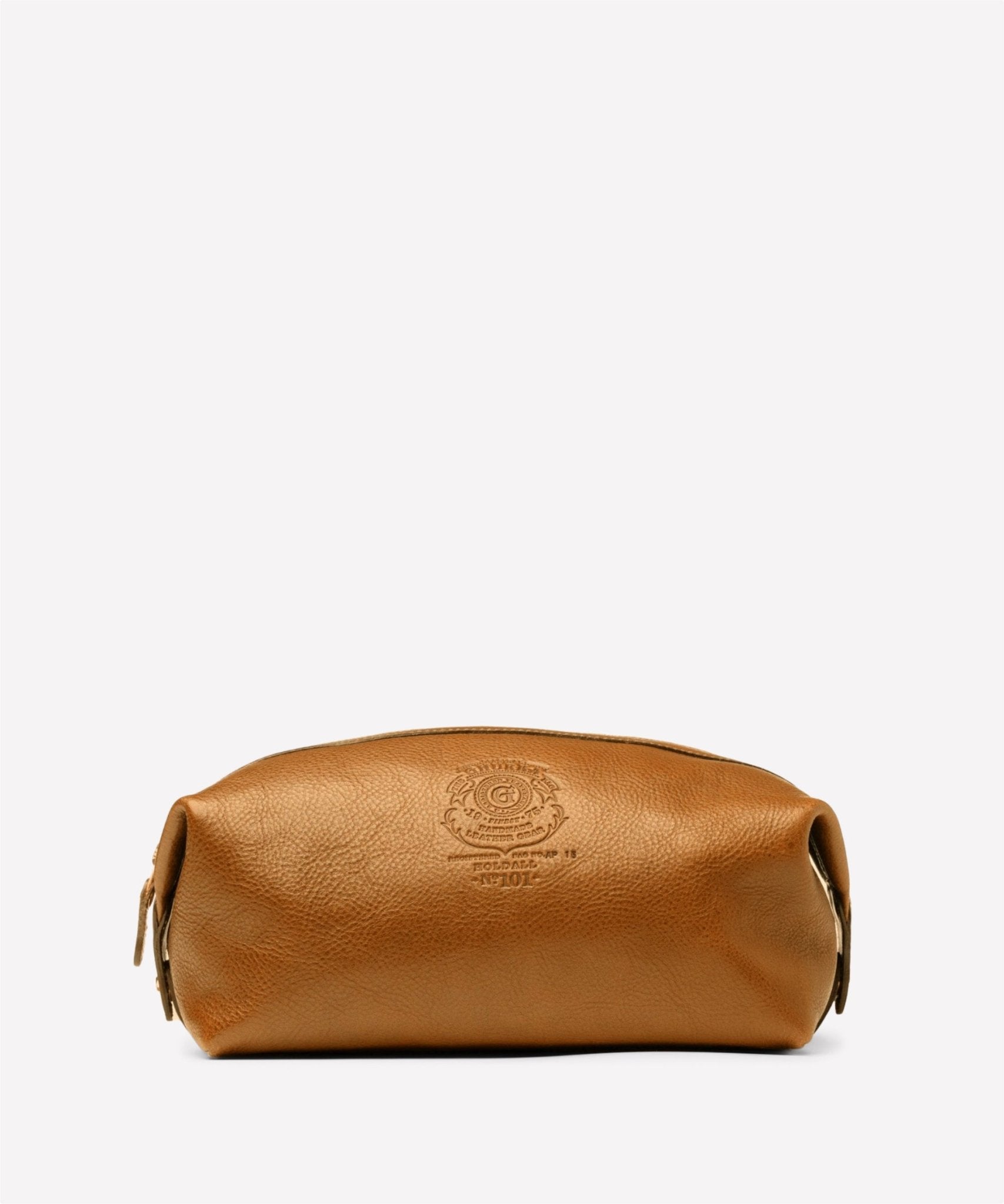 Holdall 101 Vintage Tan Leather Toiletry Bag – Ghurka