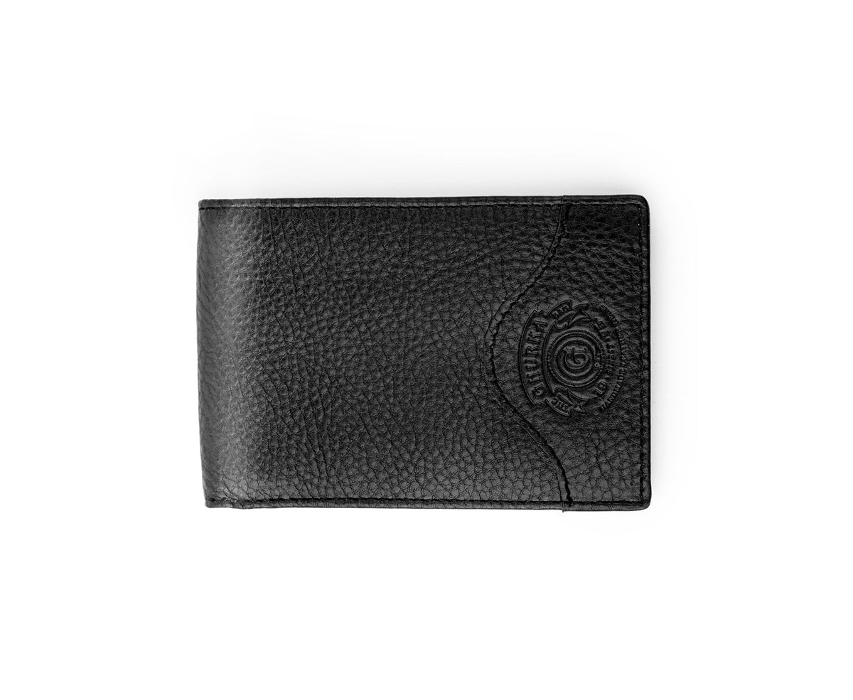 Slim Wallet No. 395 | Vintage Black Leather – Ghurka
