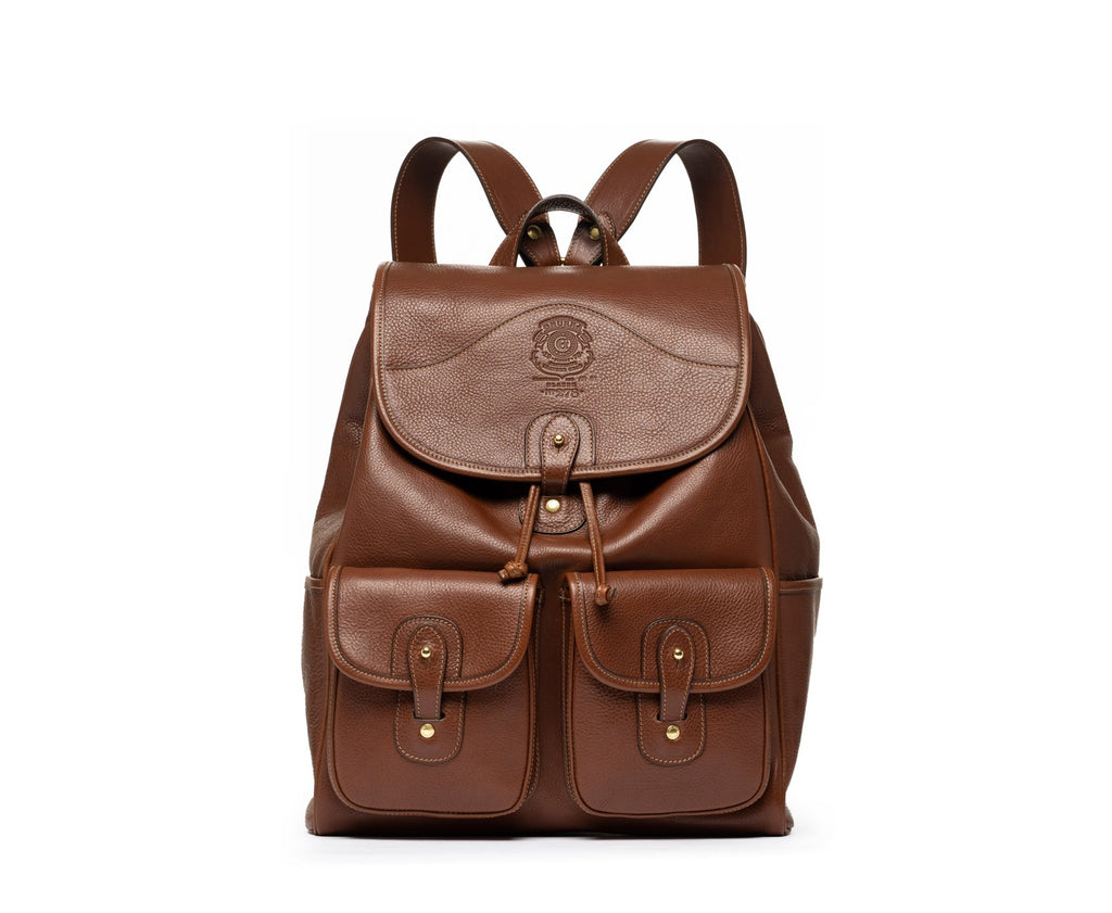 Blazer No. 278 | Vintage Chestnut Leather Travel Backpack | Ghurka
