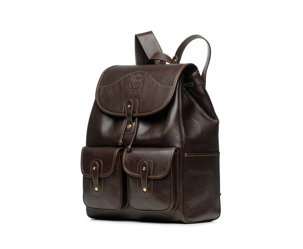 Blazer No. 278 | Vintage Walnut Leather Travel Backpack | Ghurka