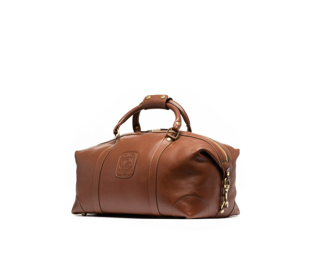 Cavalier I No. 96 | Vintage Chestnut Small Leather Duffle Bag | Ghurka