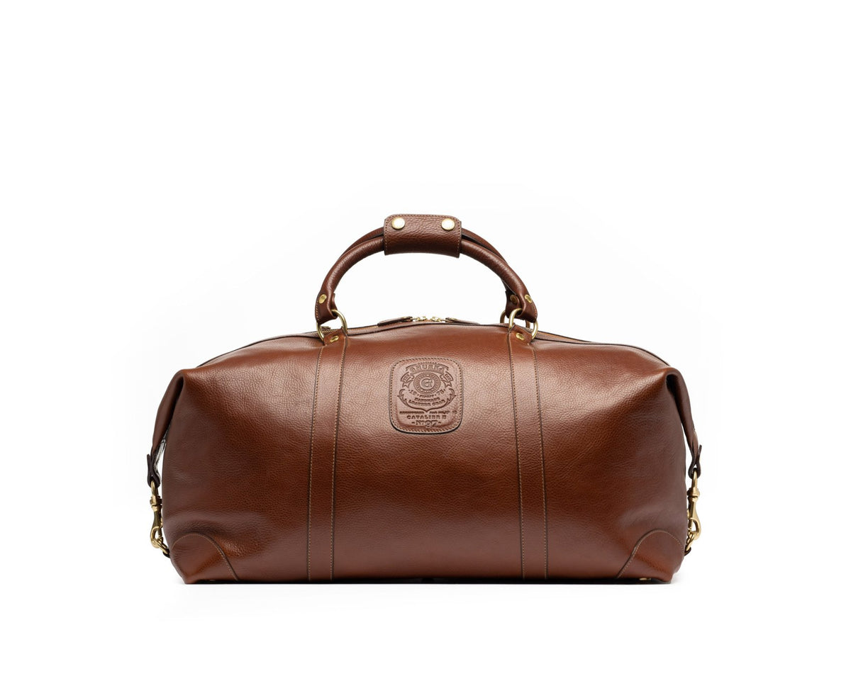 Cavalier II No. 97 | Vintage Chestnut Leather Duffle Bag | Ghurka Icon