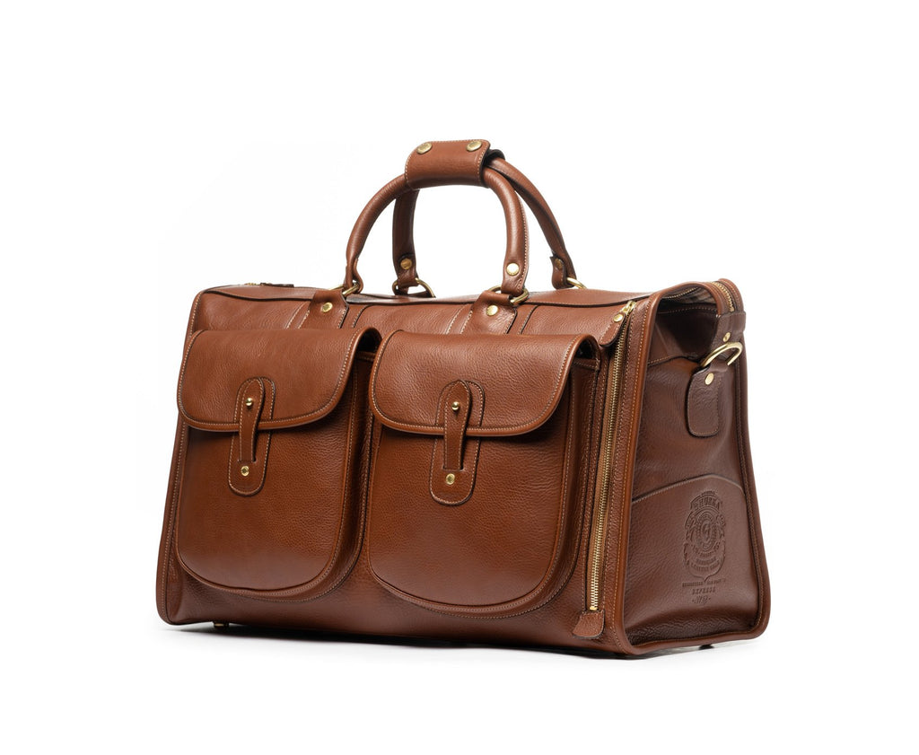 Express No. 2 | Vintage Chestnut Leather Duffle Bag | Ghurka