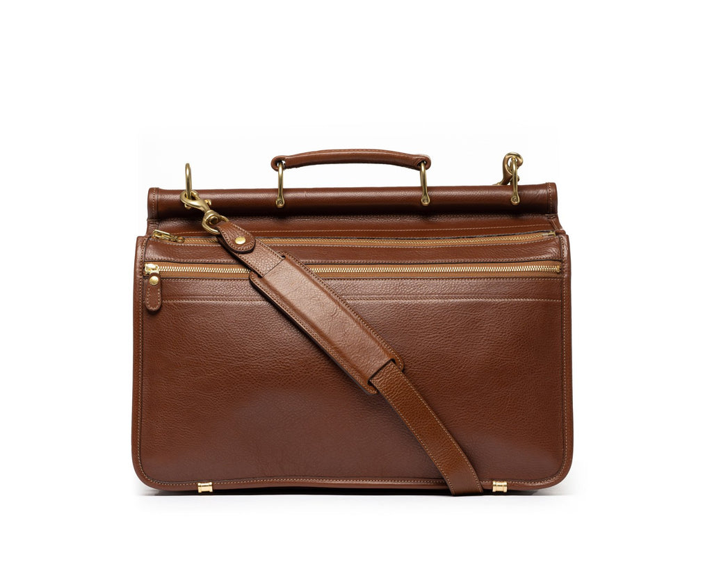 Garrison No. 147 | Vintage Chestnut Leather Briefcase | Ghurka