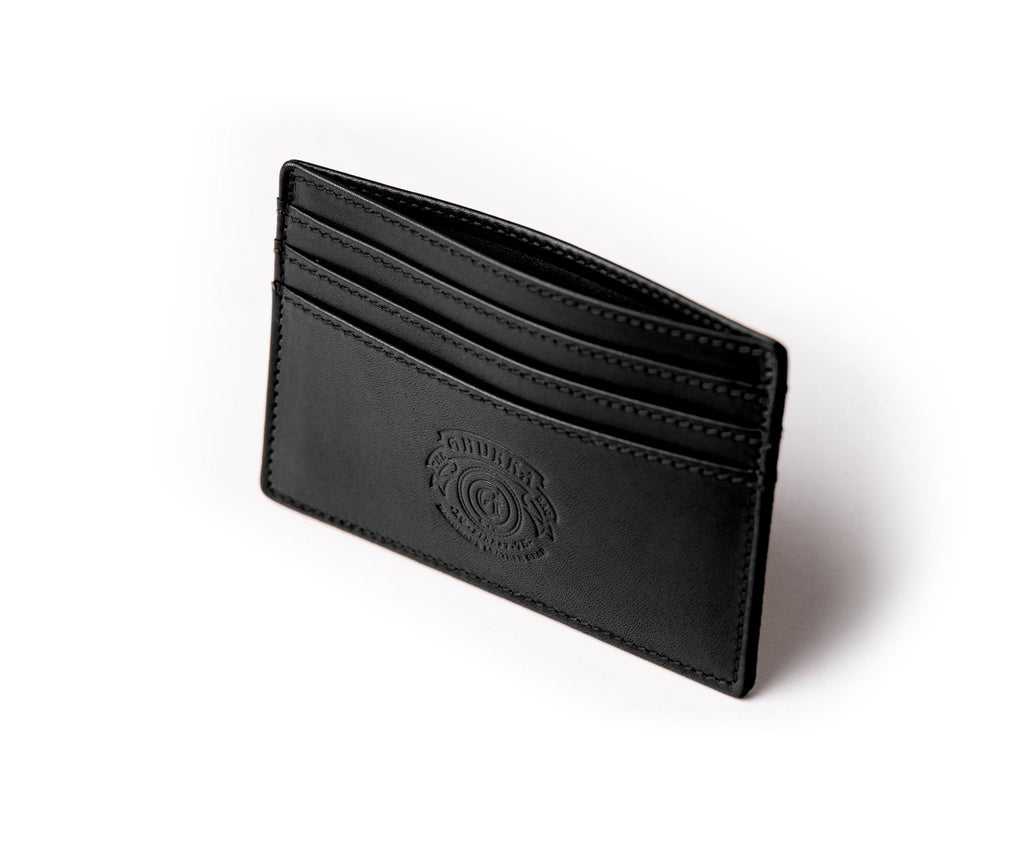 Slim Credit Card Case No. 204 | Black Leather
