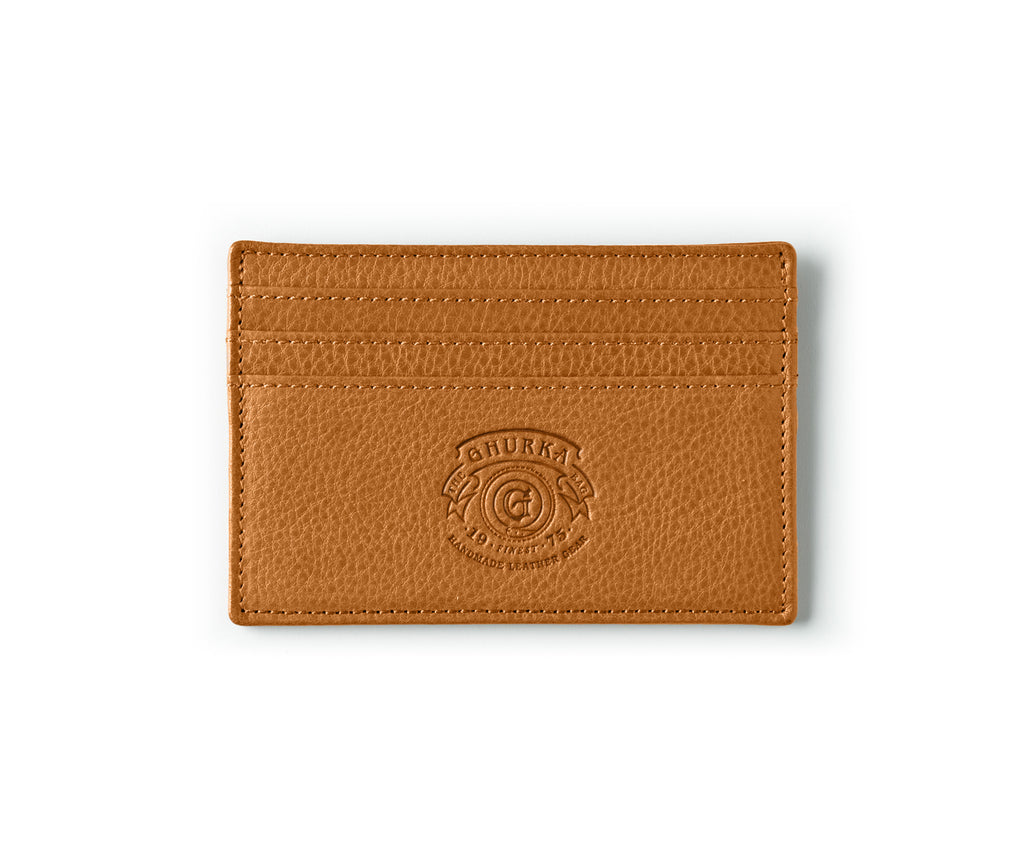 Slim Credit Card Case No. 204 | Vintage Tan Leather