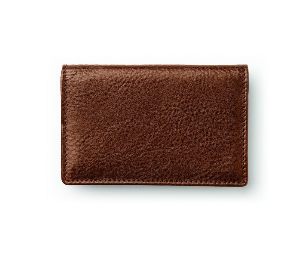 Business Card Holder No. 213 | Vintage Chestnut Leather - Ghurka