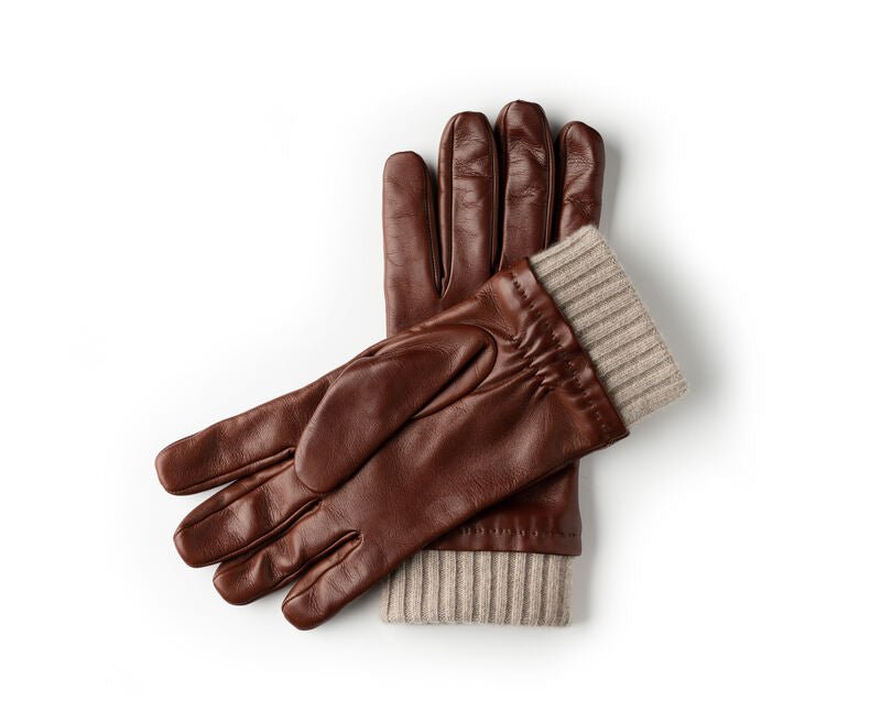 Cashmere Lined Glove | Chestnut Leather