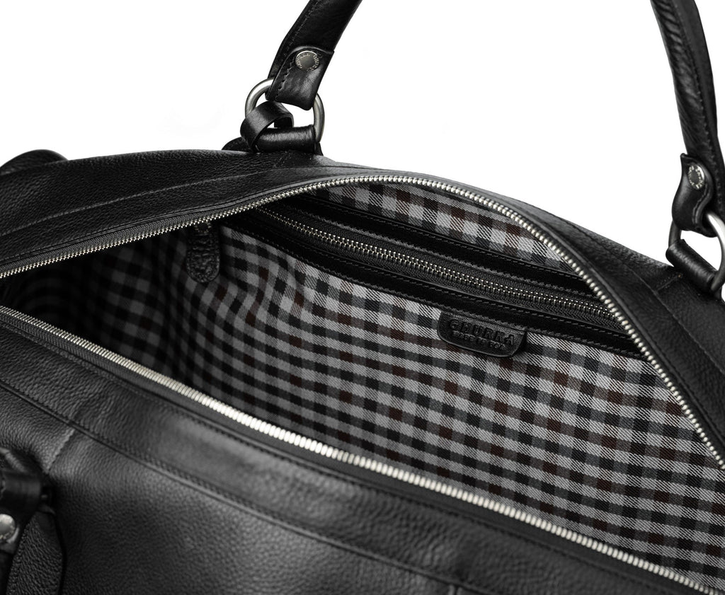 Cavalier II No. 97 | Vintage Black Leather Duffle Bag | Ghurka Icon