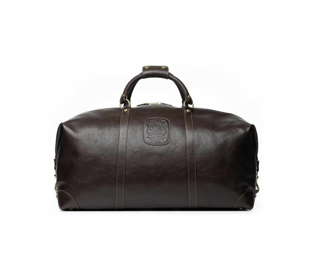 Cavalier III No. 98 | Vintage Walnut Leather Duffle Bag | Ghurka Icon