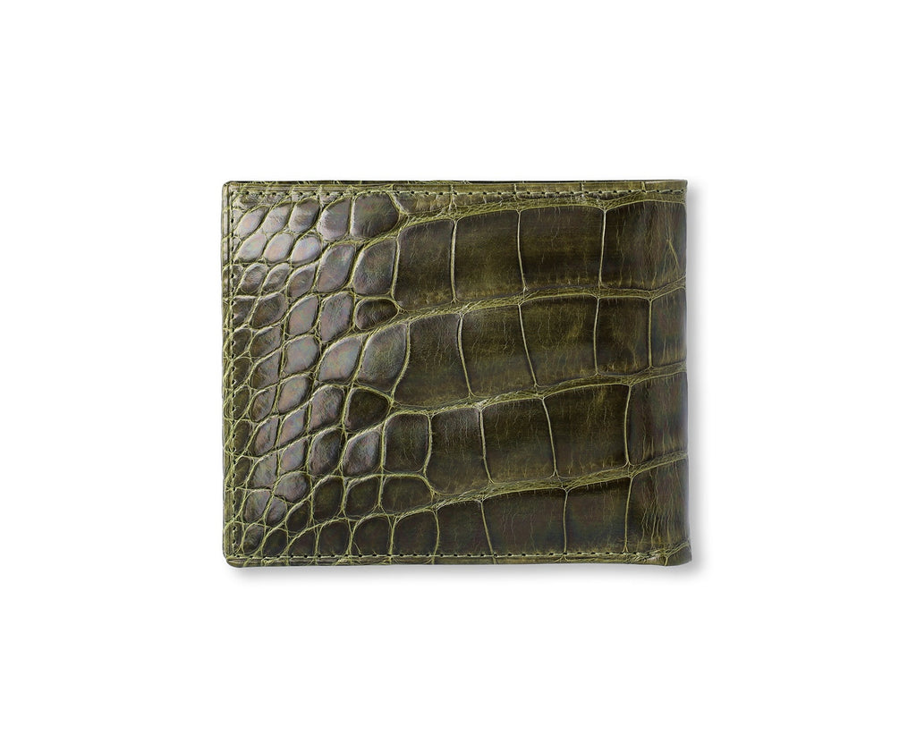 Classic Wallet No. 101 | Olive Alligator - Ghurka