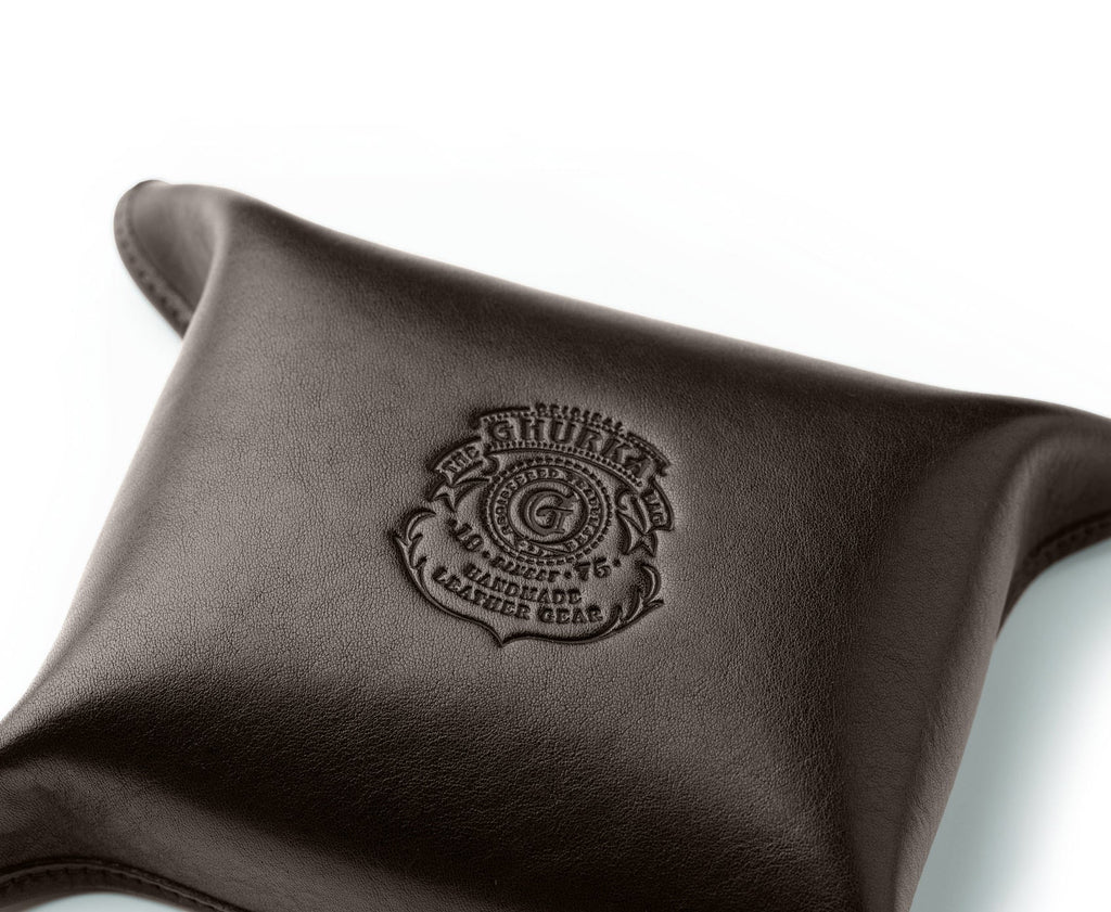 Folding Snap Tray No. 58 | Vintage Walnut Leather