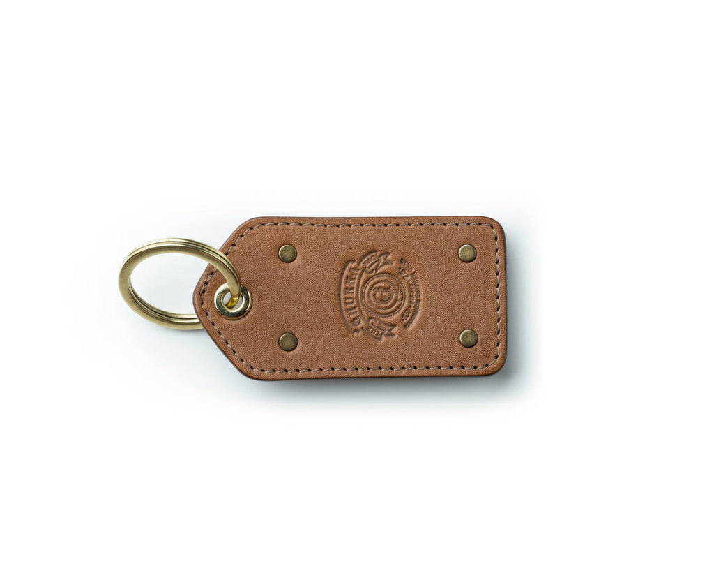 Ghurka Brass Key Ring | Chestnut Leather