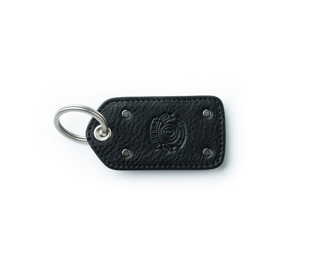 Ghurka Brass Key Ring | Vintage Black Leather