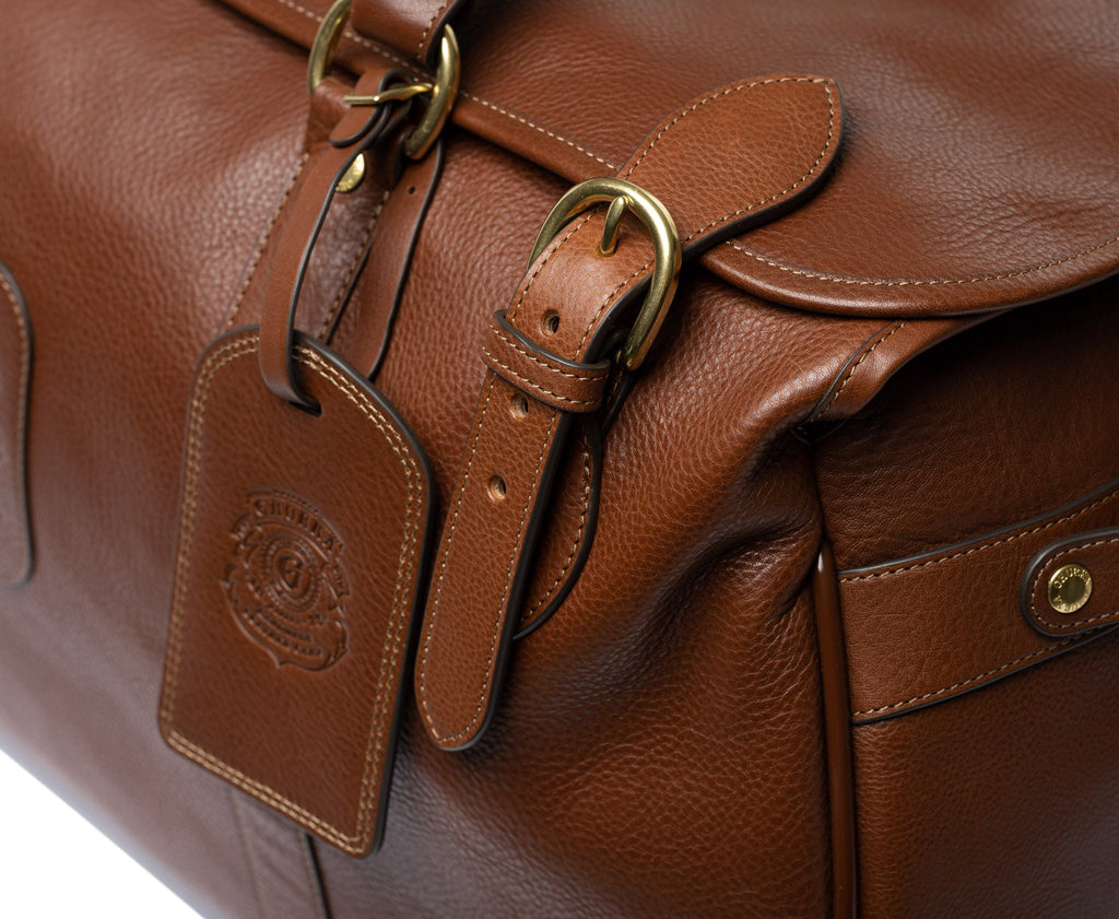 Kilburn RS No. 252 | Vintage Chestnut Leather roller luggage- Ghurka