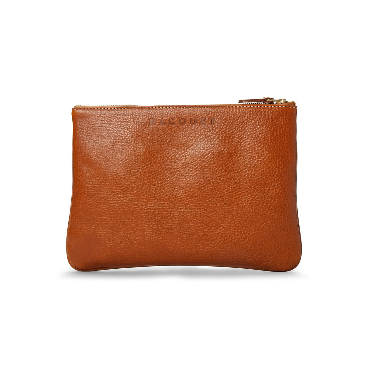 Pouch II No. 64 | Vintage Tan - Racquet Orange