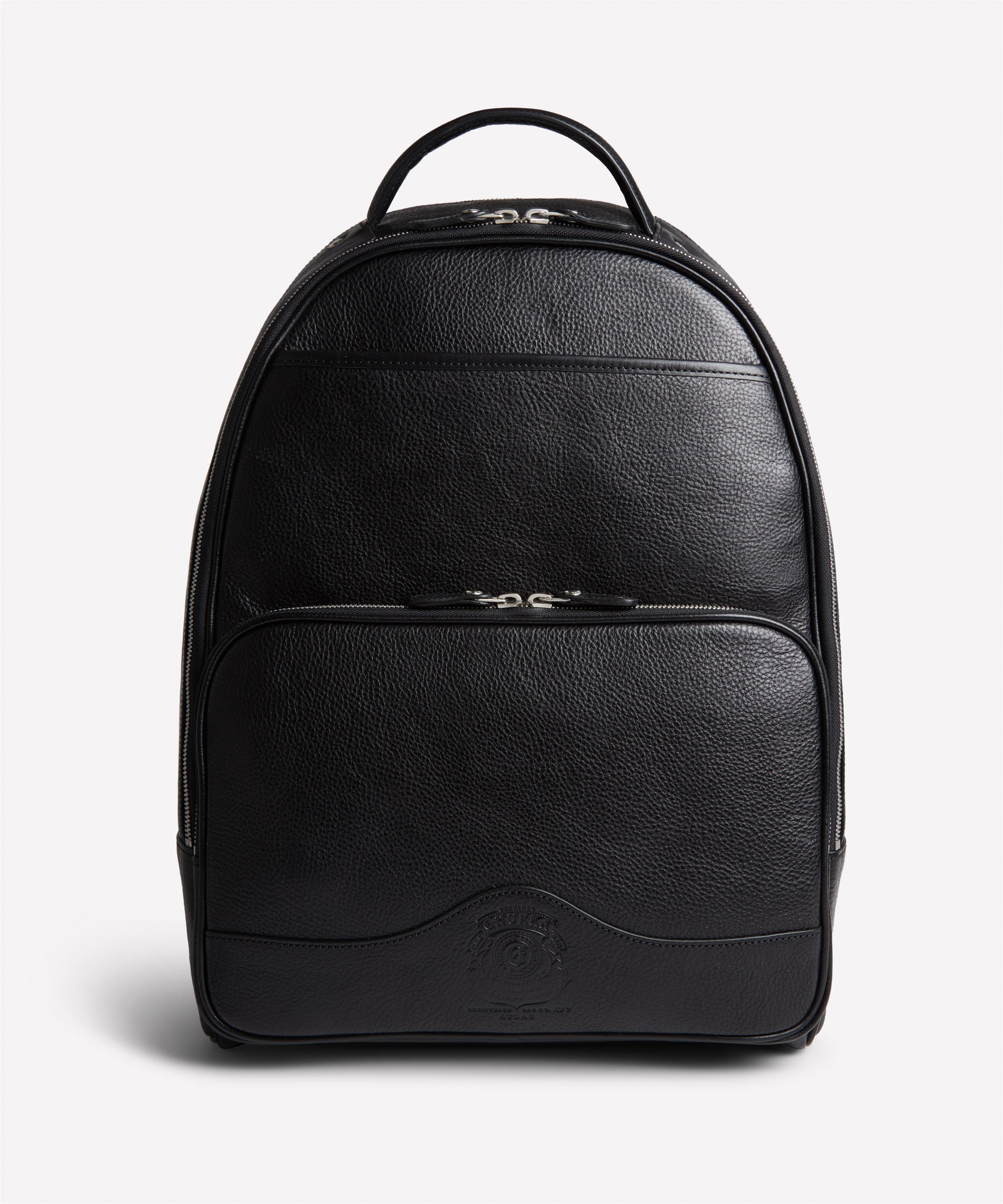 Atlas No. 314 | Vintage Black Leather Backpack