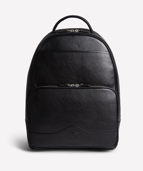 Atlas No. 314 | Vintage Black Leather Backpack