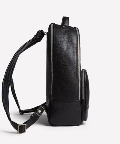 Atlas No. 314 | Vintage Black Leather Backpack