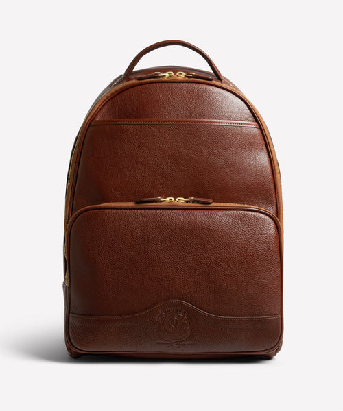 Atlas No. 314 | Vintage Chestnut Leather Backpack