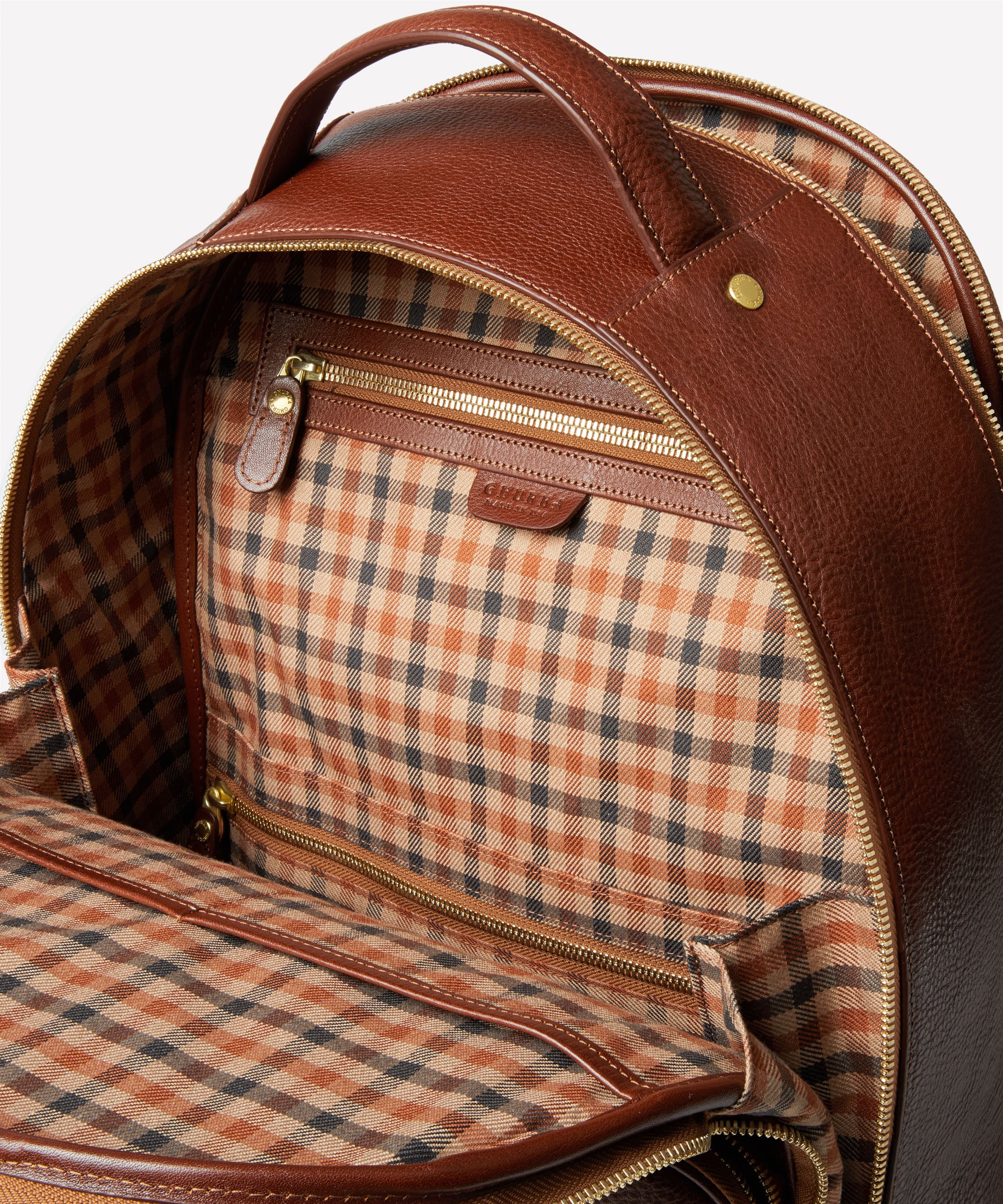 Atlas No. 314 | Vintage Chestnut Leather Backpack | Ghurka