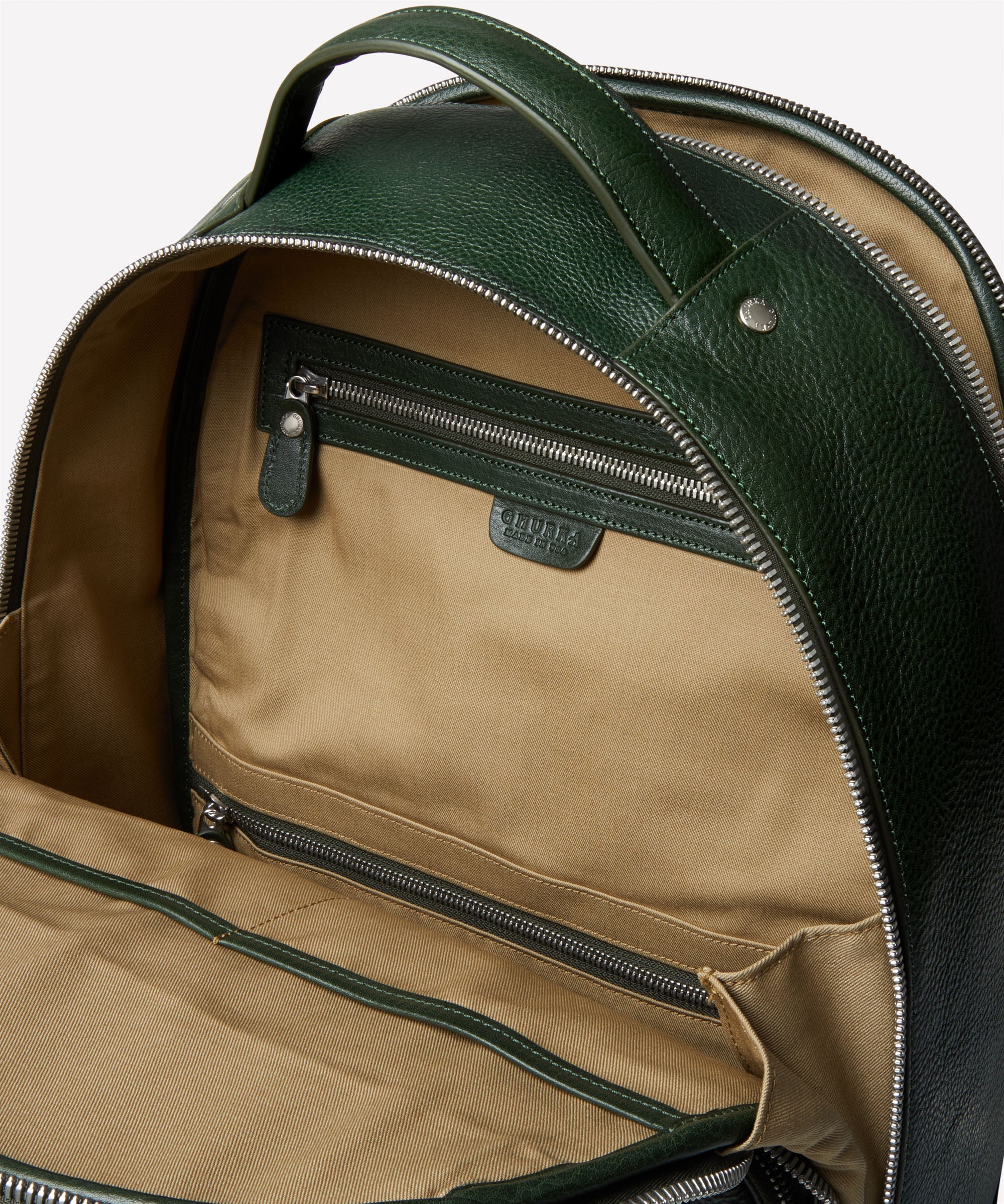 Atlas No. 314 | Vintage Pine Leather Backpack | Ghurka