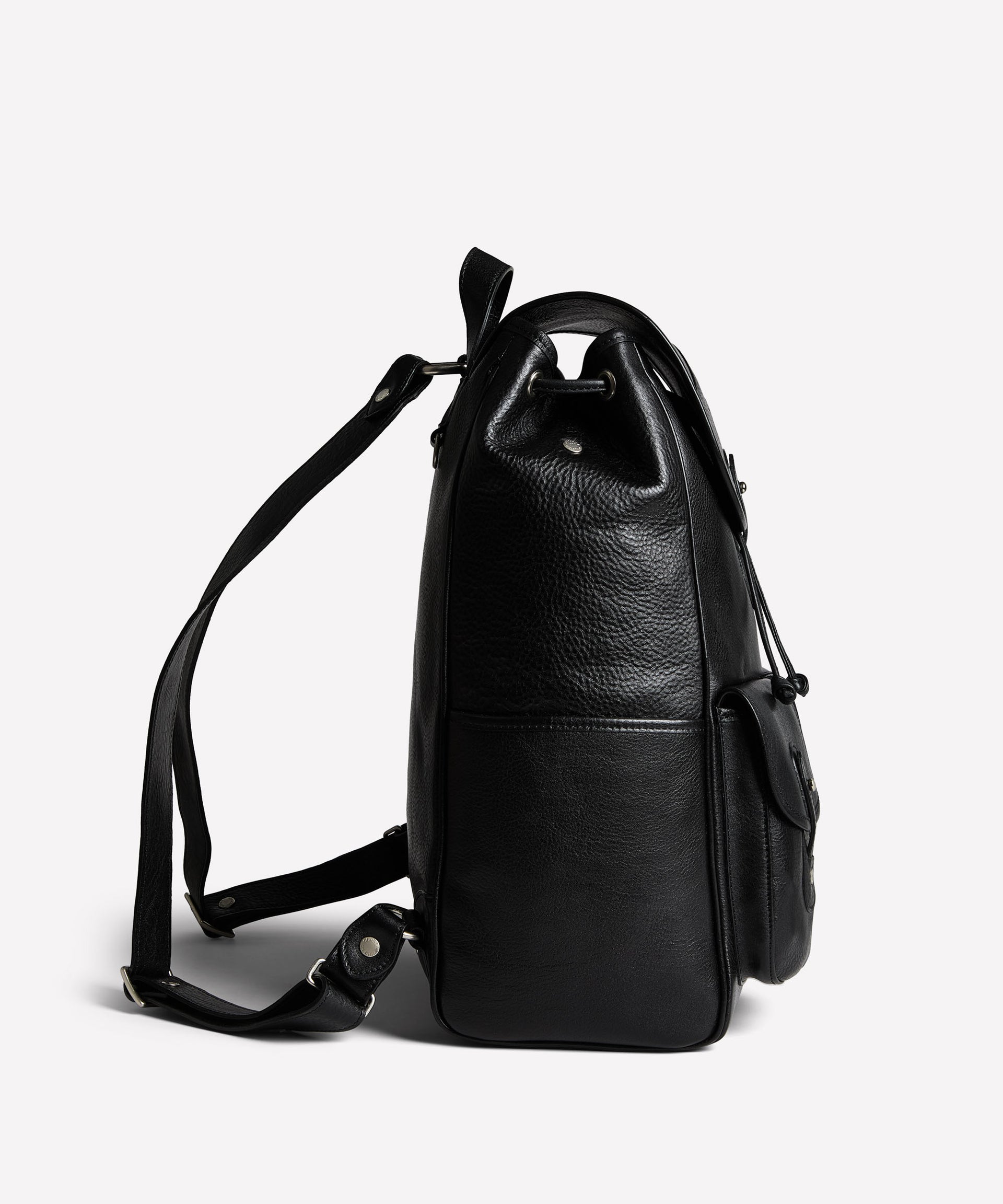 black leather backpack style handbag Blazer No. 278 | Vintage Black Leather Backpack