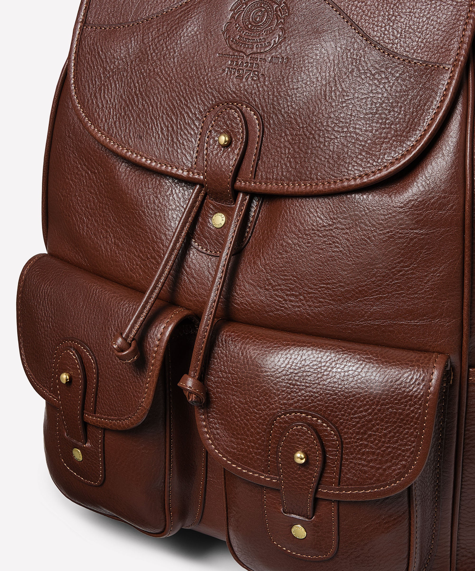 Blazer No. 278 | Vintage Chestnut Leather Backpack | Ghurka