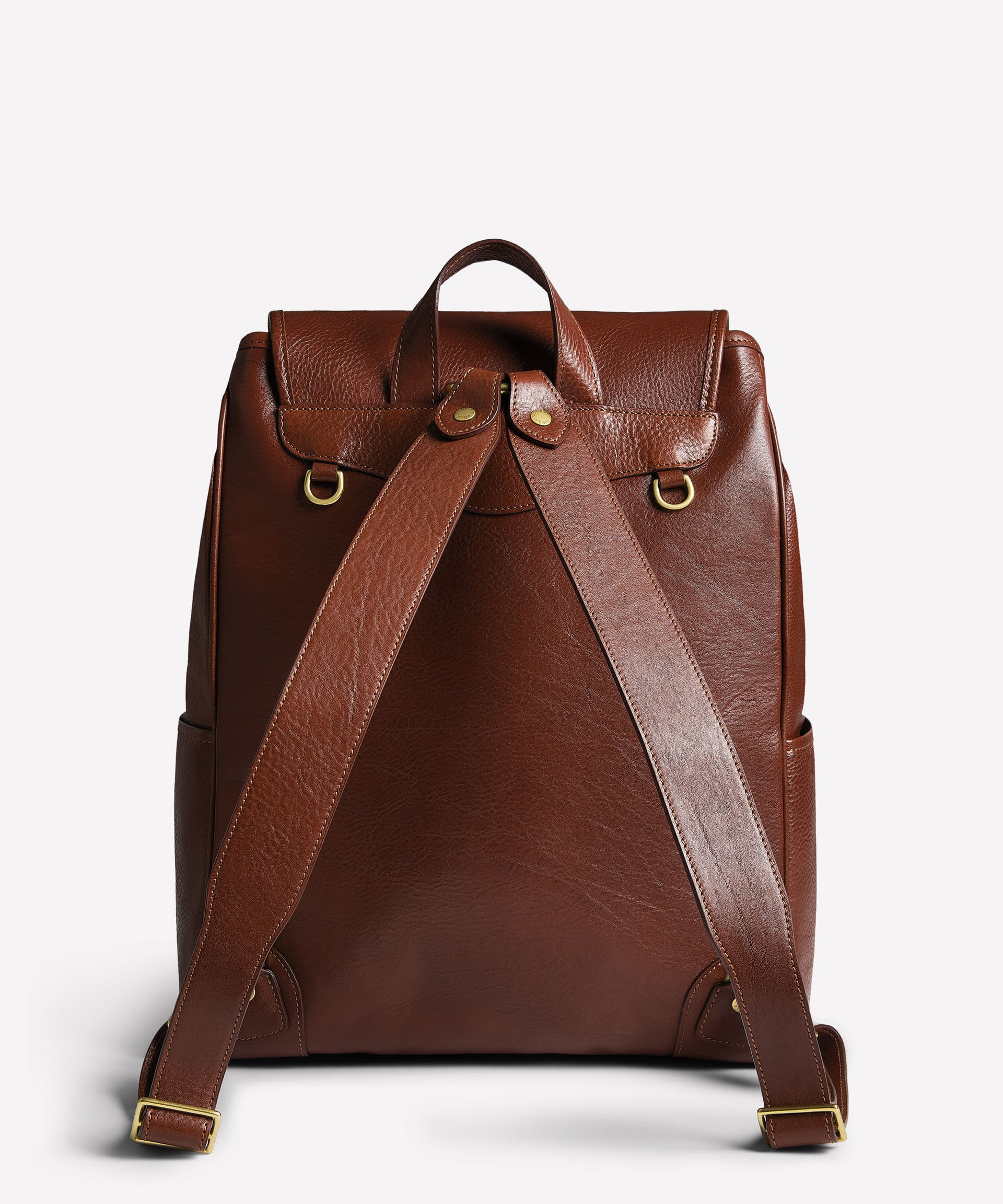 brown leather backpack satchel Blazer No. 278 | Vintage Chestnut Leather Backpack