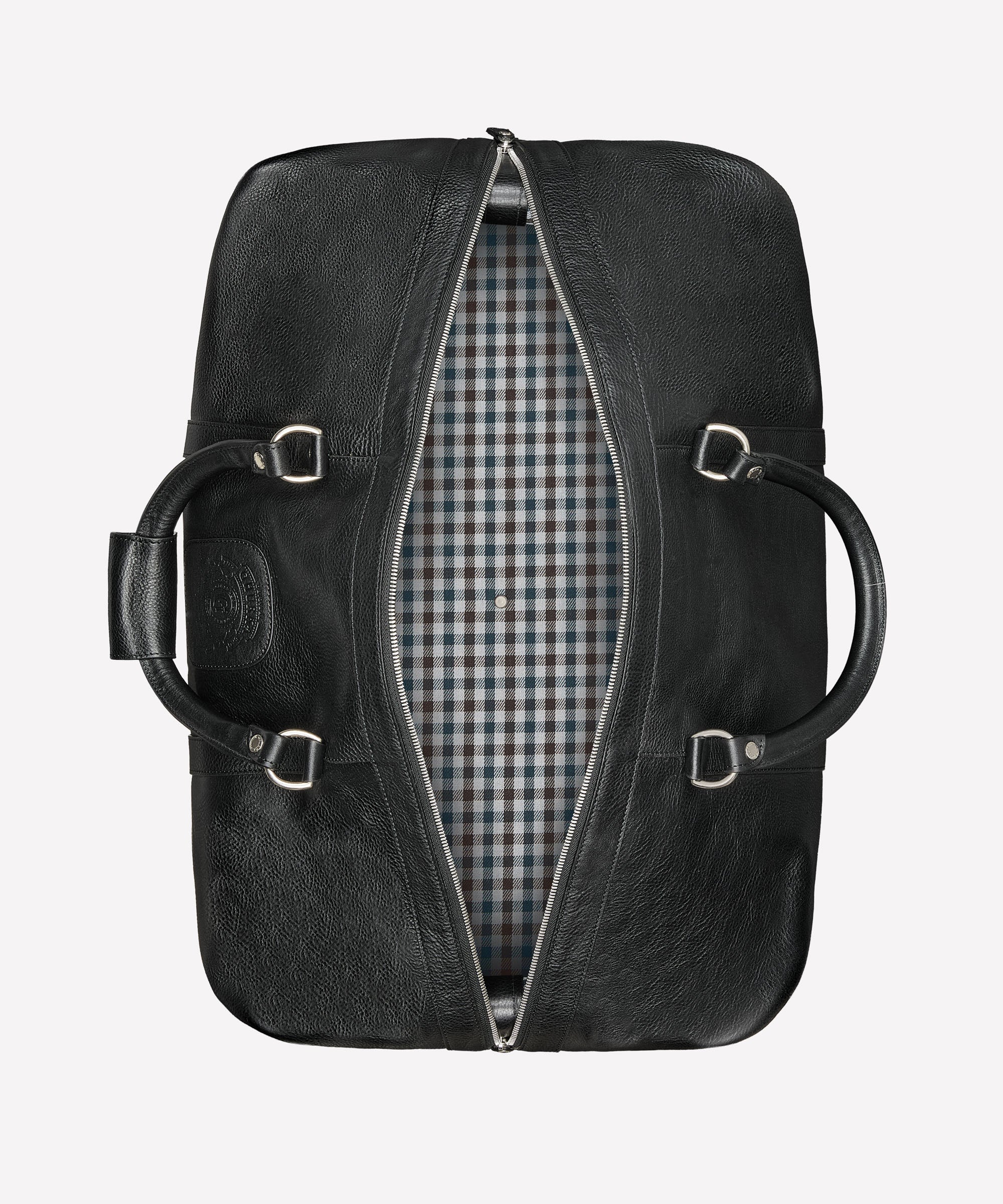 Cavalier III No. 98 | Vintage Black Leather Duffle Bag | Ghurka Icon