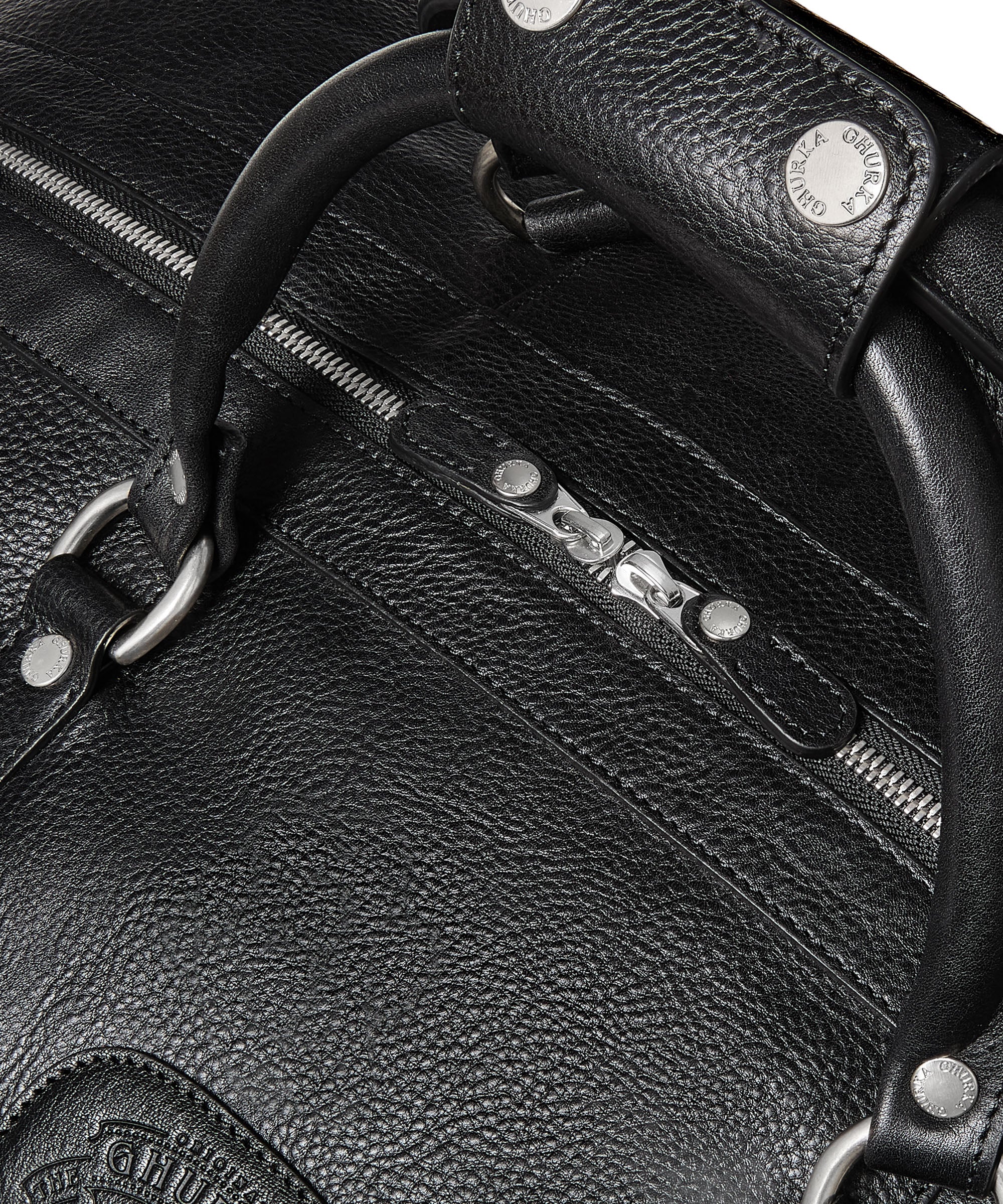 Cavalier III No. 98 | Vintage Black Leather Duffle Bag | Ghurka Icon