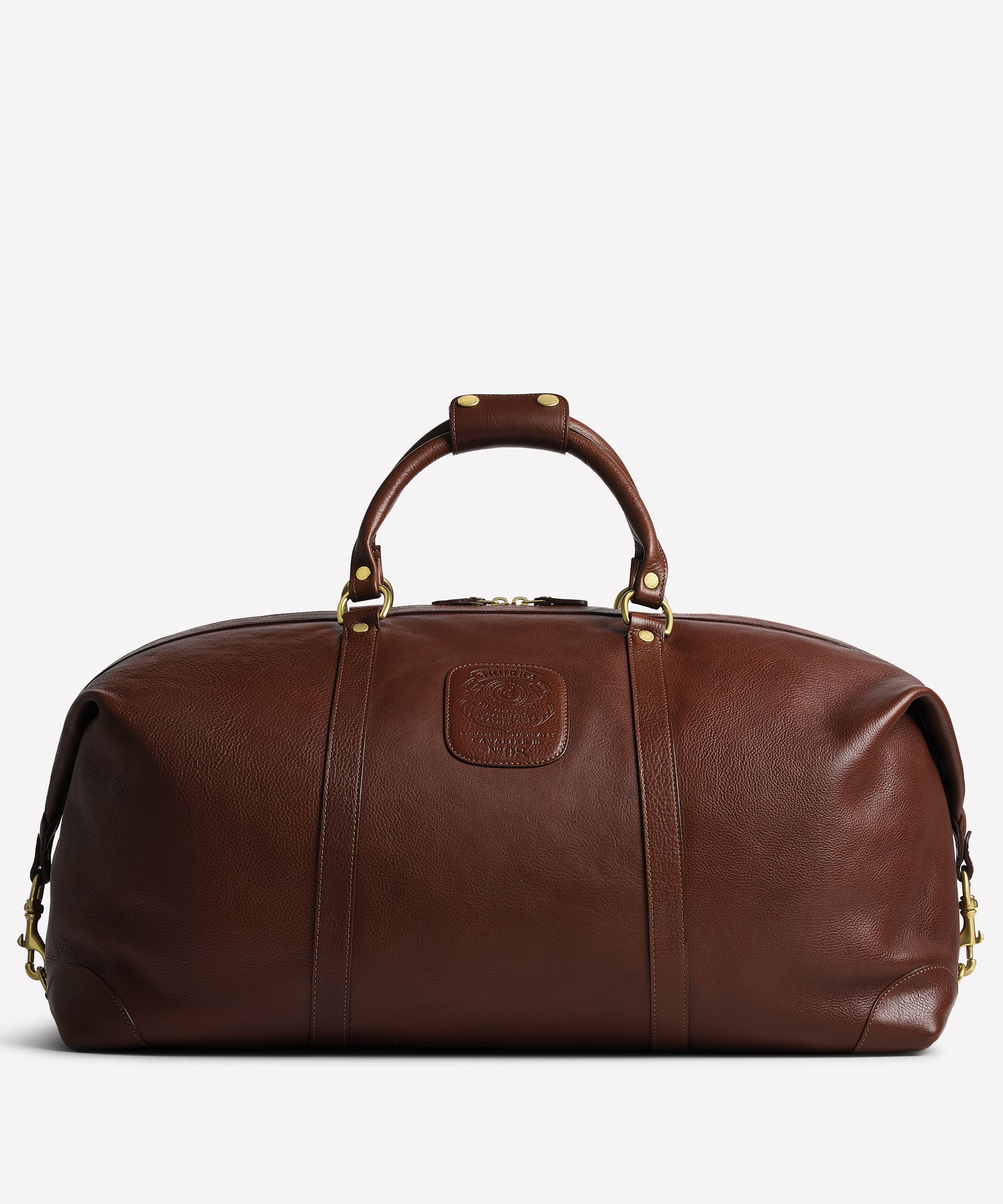 牛革　カウラグ Cavalier III No. 98 | Vintage Chestnut Leather Duffle Bag | Ghurka