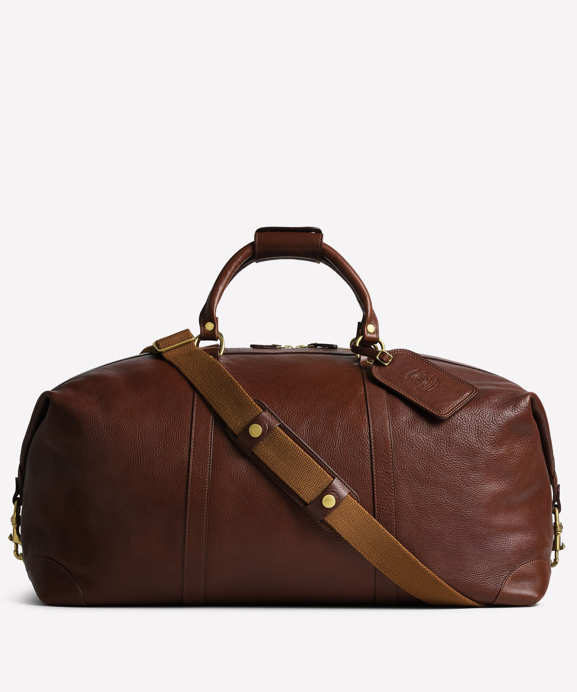 キノショウ　ブラウンボディバッグ Cavalier III No. 98 | Khaki Twill Vintage Chestnut Duffle Bag | Ghurka