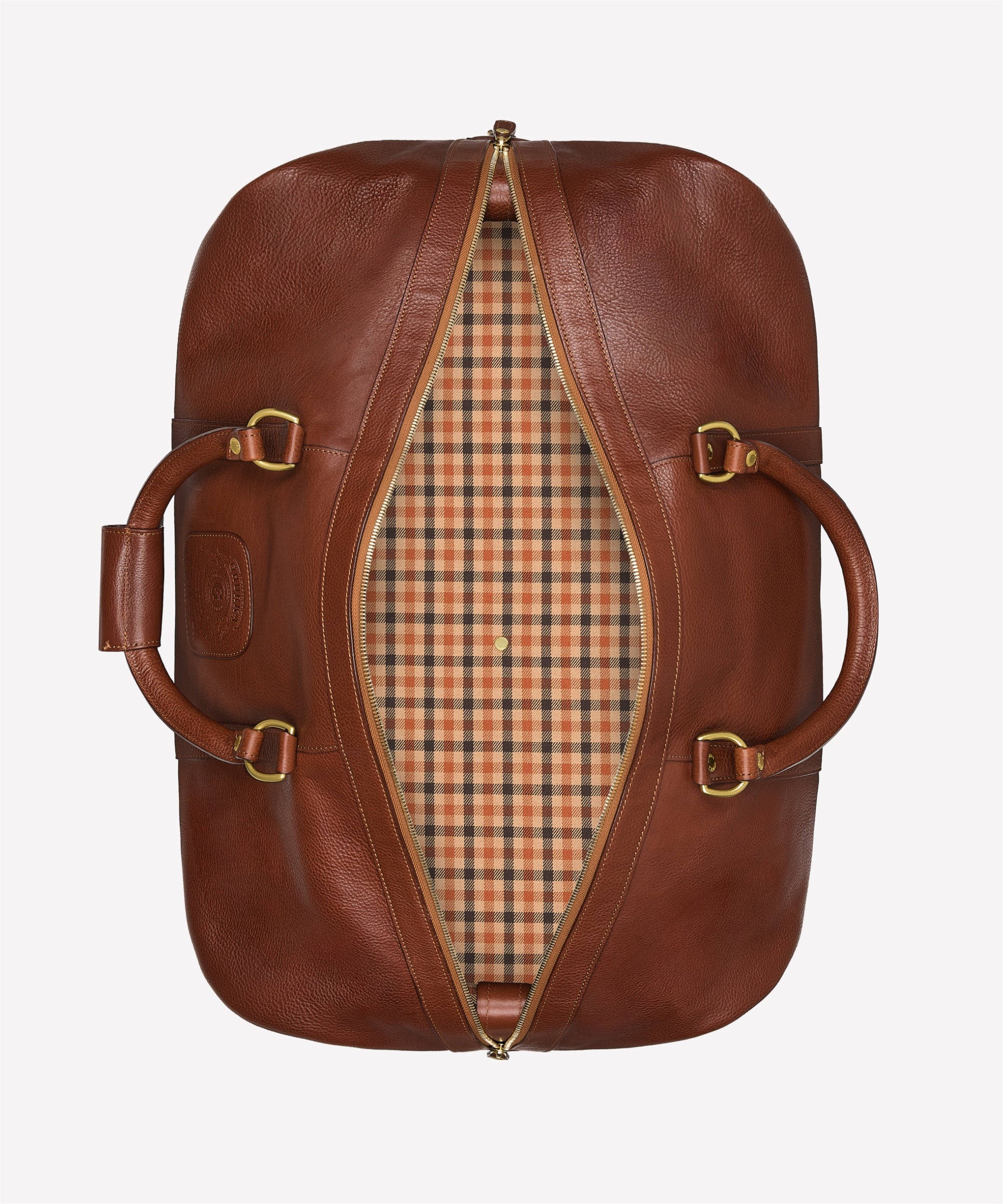 Cavalier III No. 98 | Vintage Chestnut Leather Duffle Bag | Ghurka