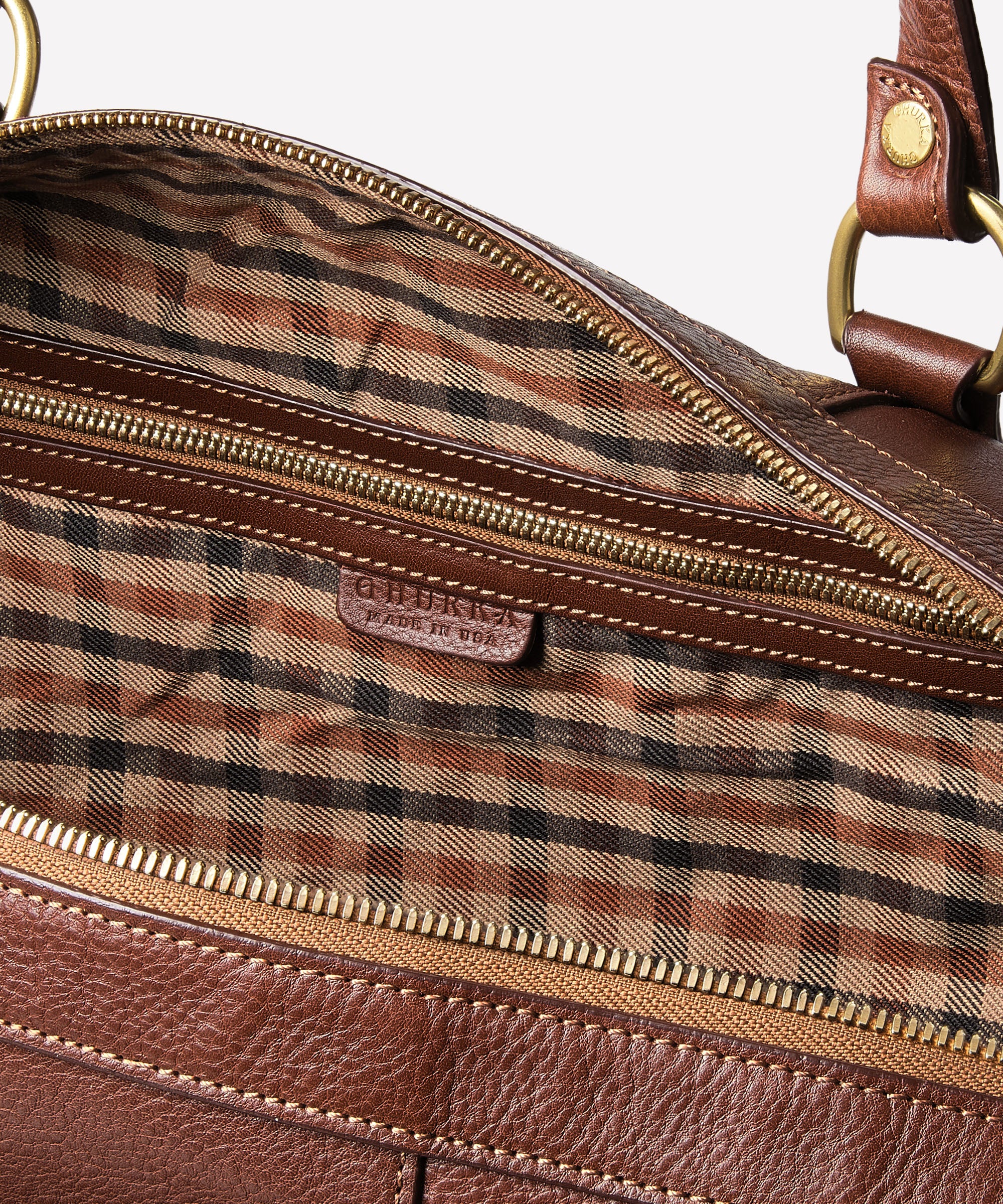 Cavalier III No. 98 | Vintage Chestnut Leather Duffle Bag | Ghurka