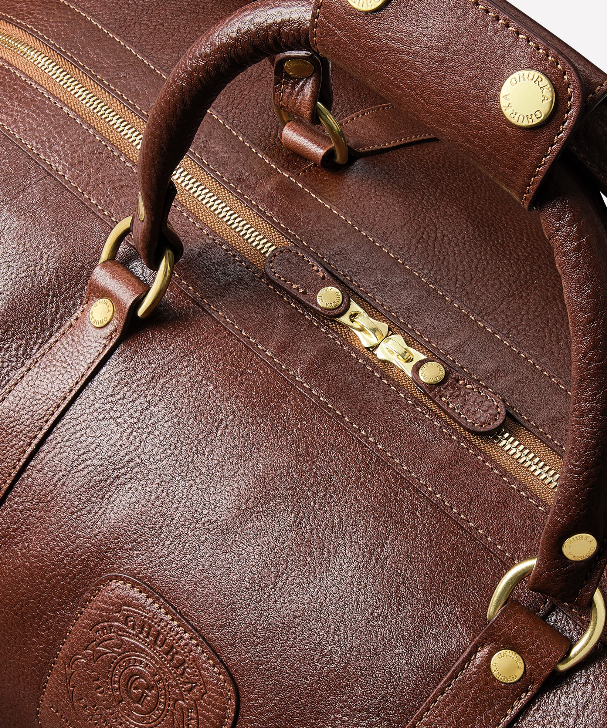 バッグ user_797d4fd2 Cavalier II No. 97 | Vintage Black Leather Duffel Bag | Ghurka Icon