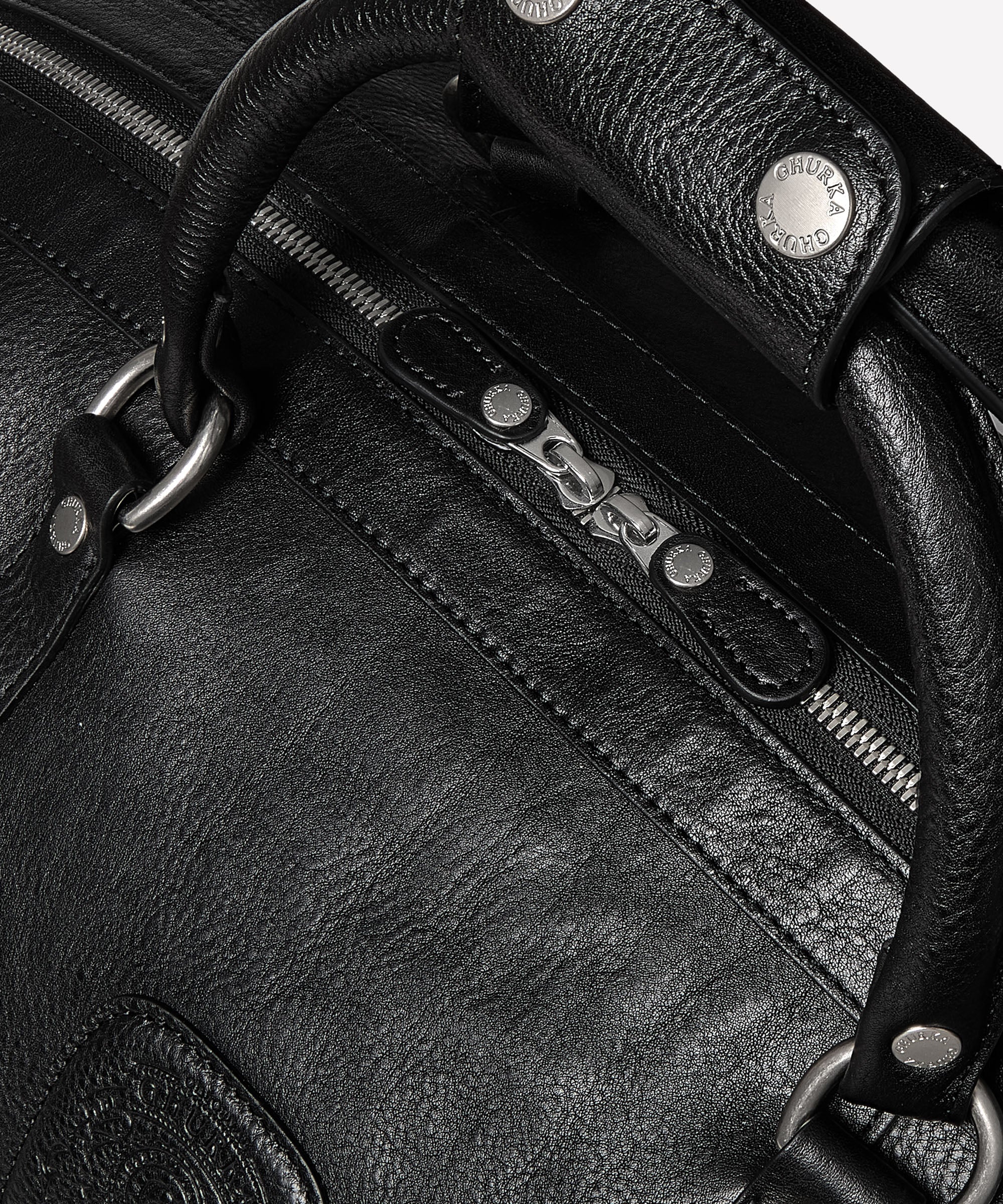Cavalier I No. 96 | Vintage Black Leather Duffle Bag | Ghurka Icon