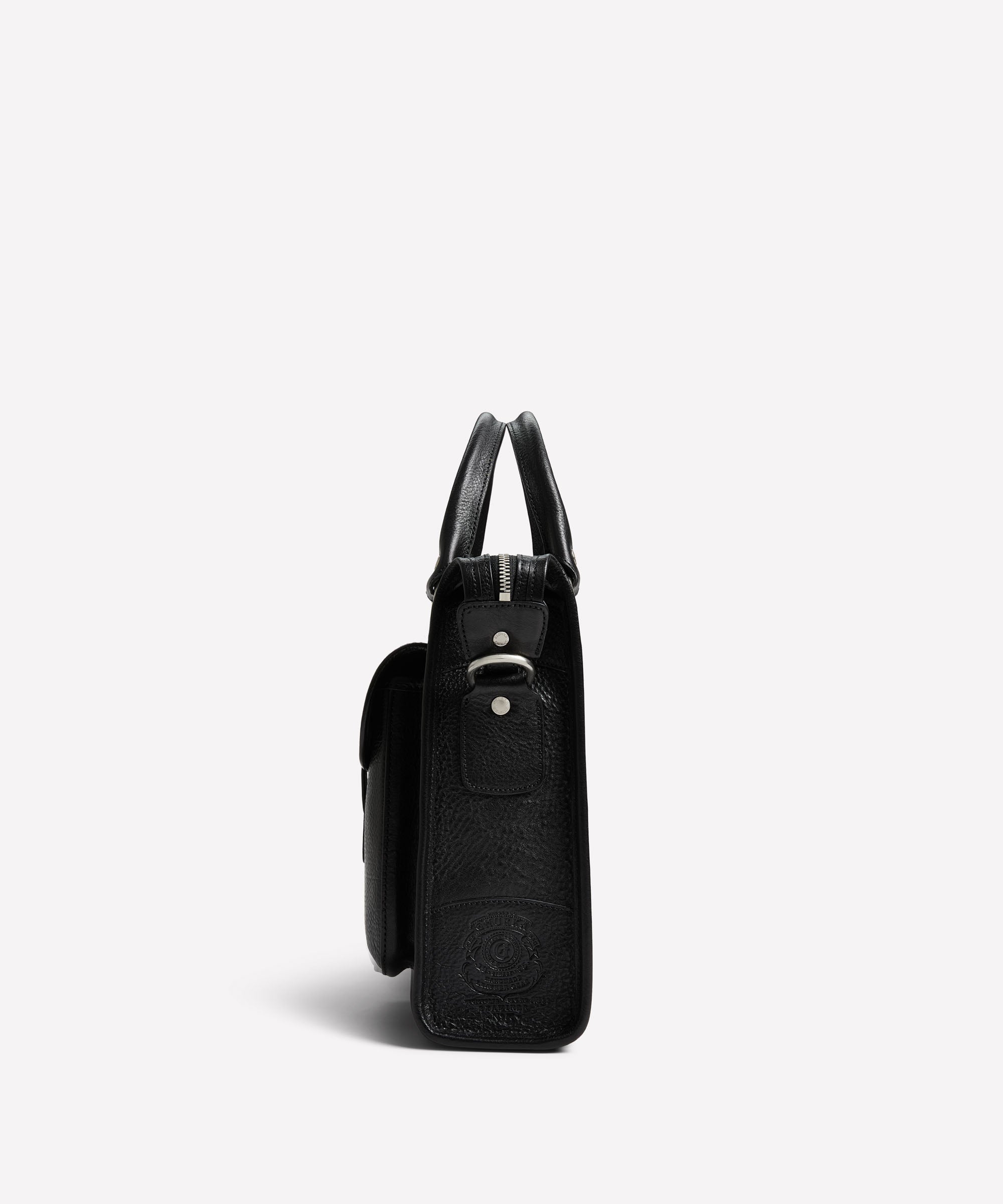 Examiner No. 5 | Vintage Black Leather Briefcase | Iconic Ghurka Style