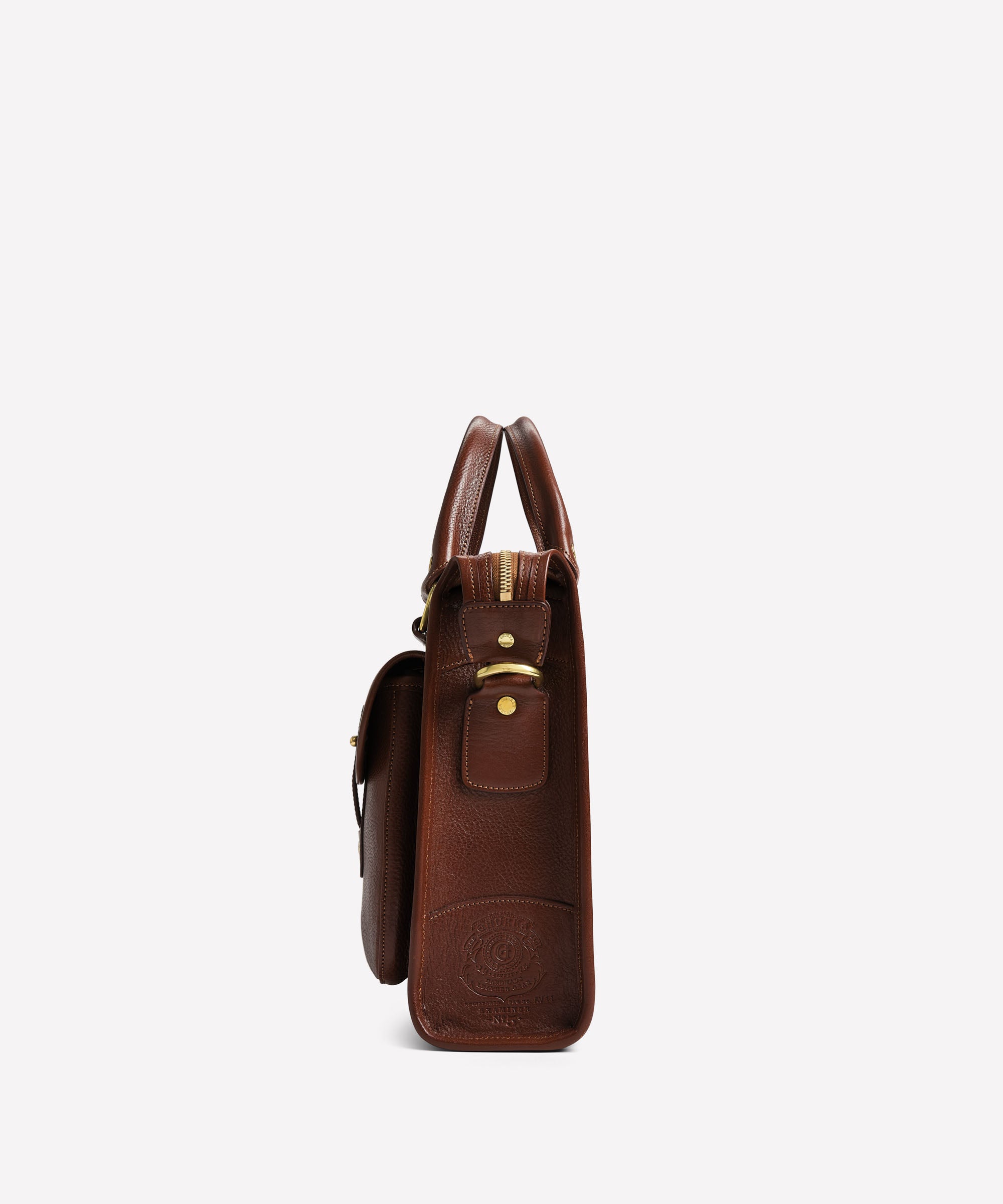 Examiner No. 5 | Vintage Chestnut Leather Briefcase | Iconic