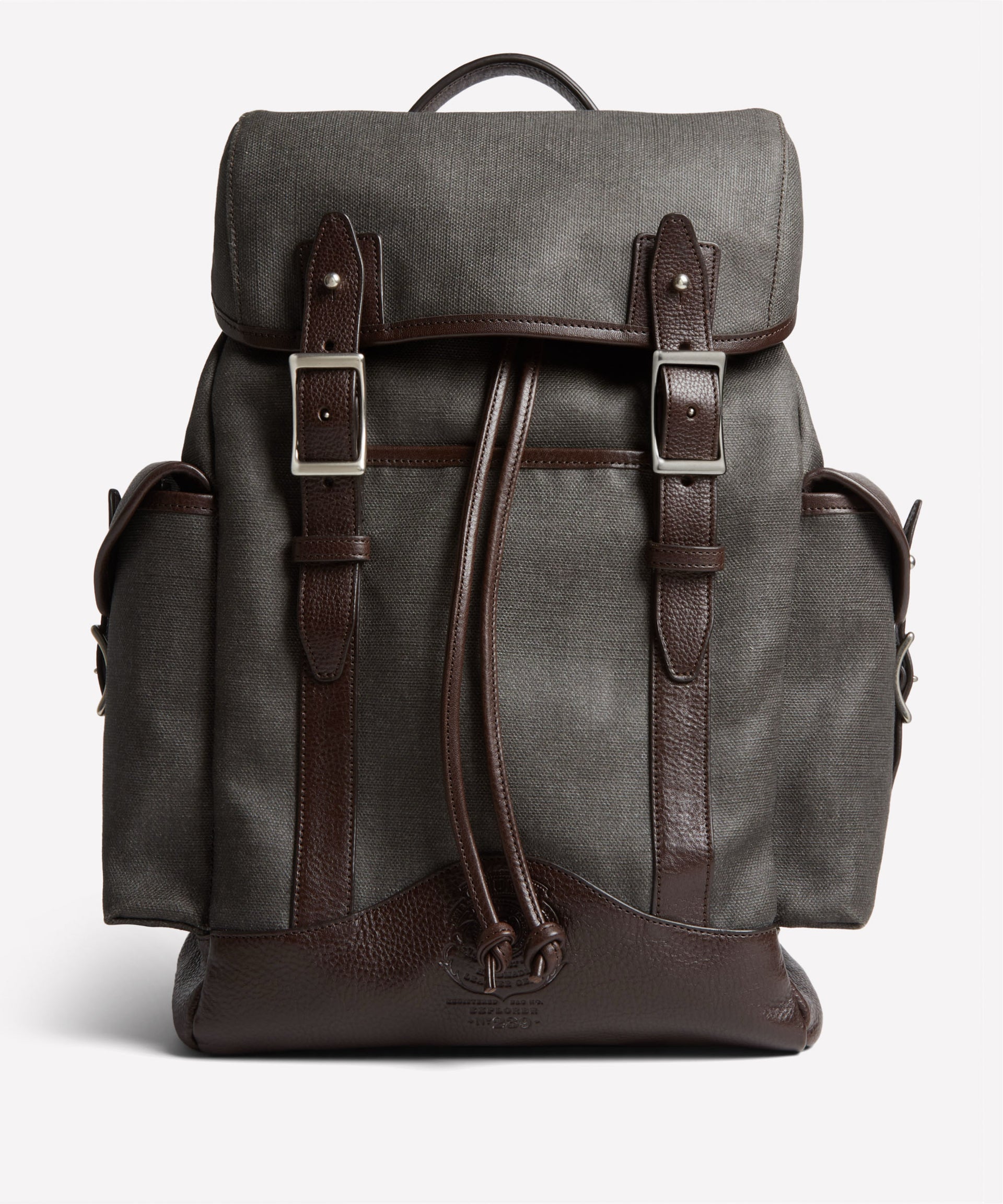 Explorer No. 239 | Slate Coated Canvas Backpack
